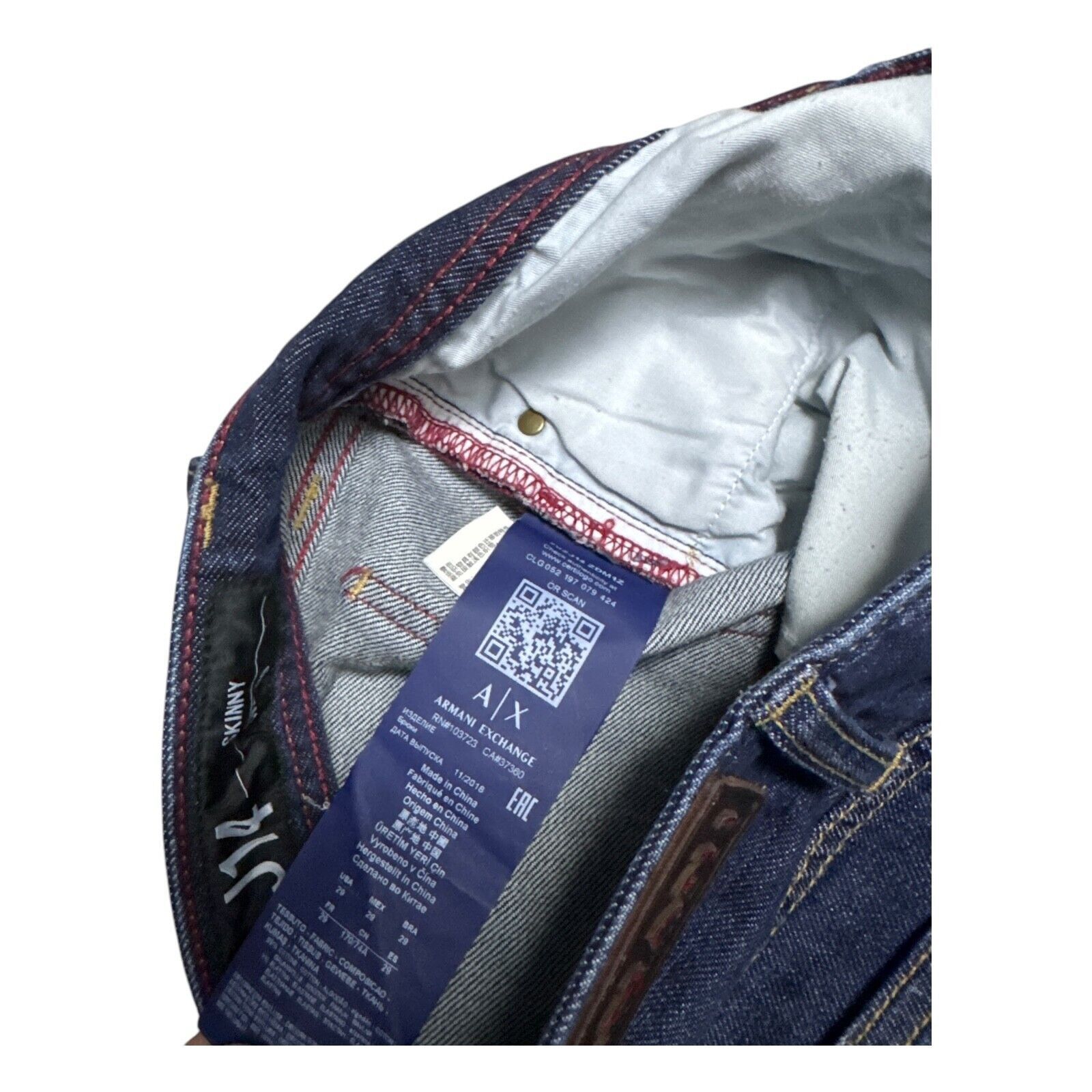 Armani ARMANI JEANS Luxury Designer Slim Fit Denim Jeans 28x29 Size 28" / US 6 / IT 42 - 3 Thumbnail