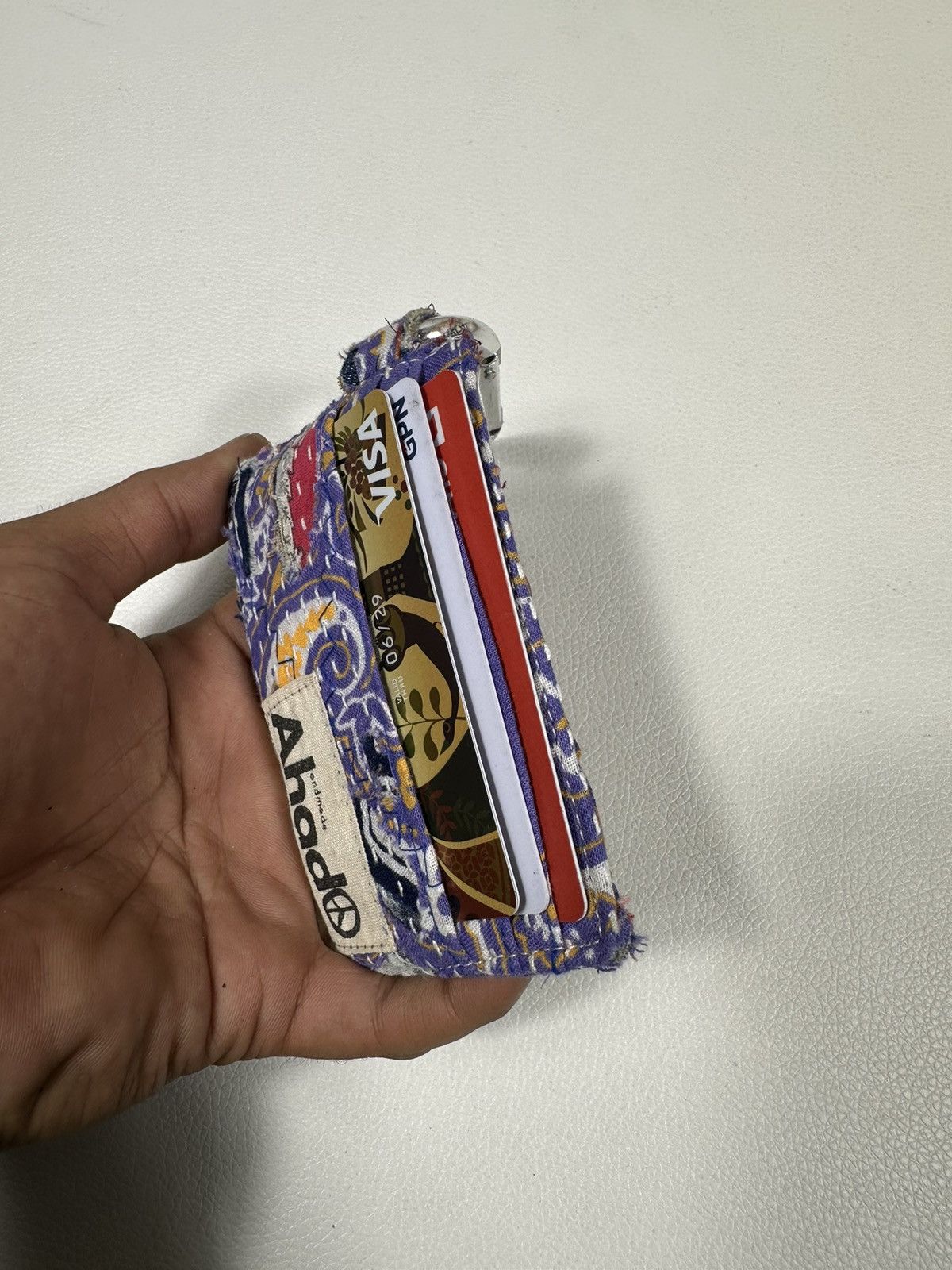 Other Custom Made Distressed Paisley Patchwork Card Holder Size ONE SIZE - 6 Thumbnail