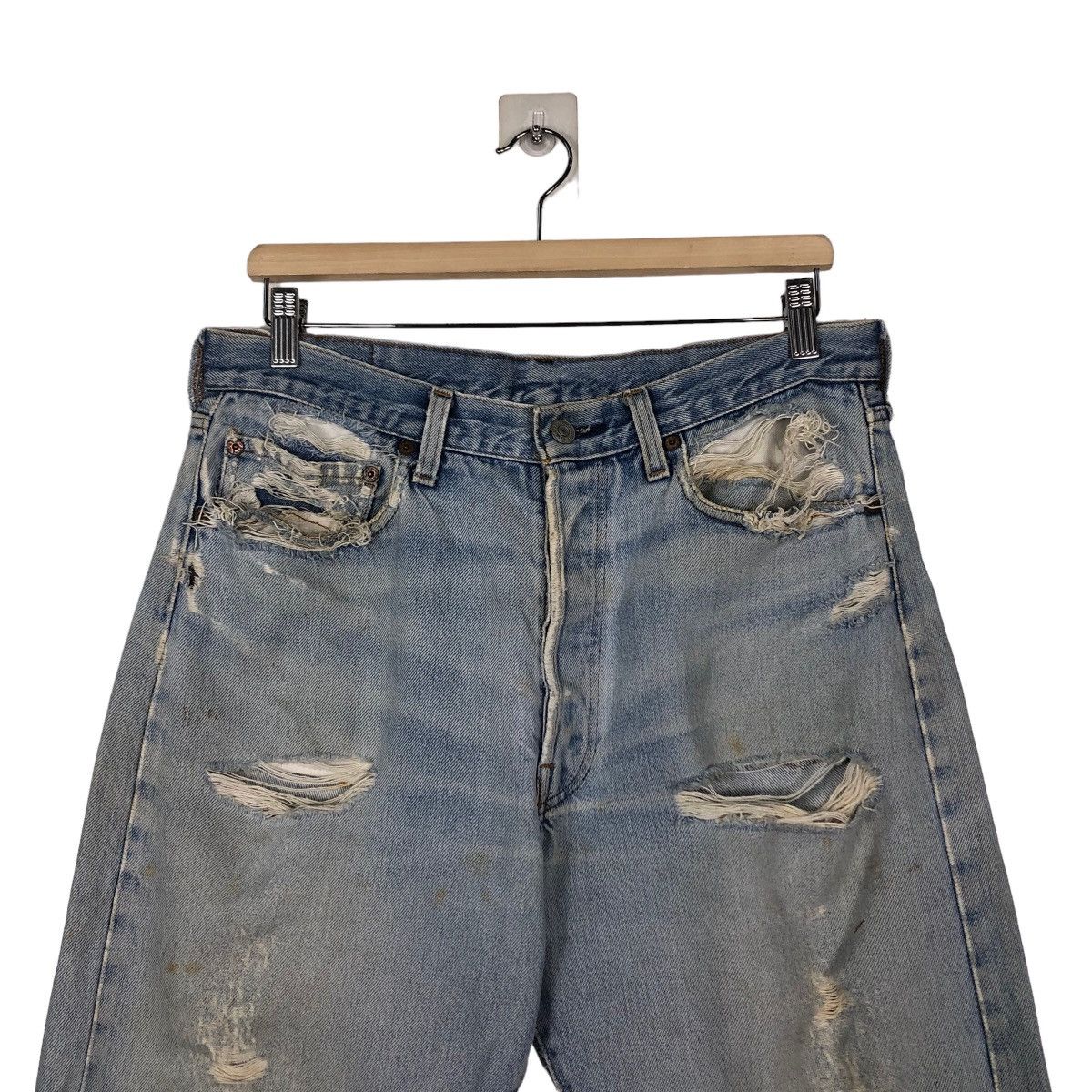 Levi's 🔥VINTAGE LEVI’S RINDEM BUTTON 524 MADE IN USA RED LINE Size US 33 - 3 Thumbnail