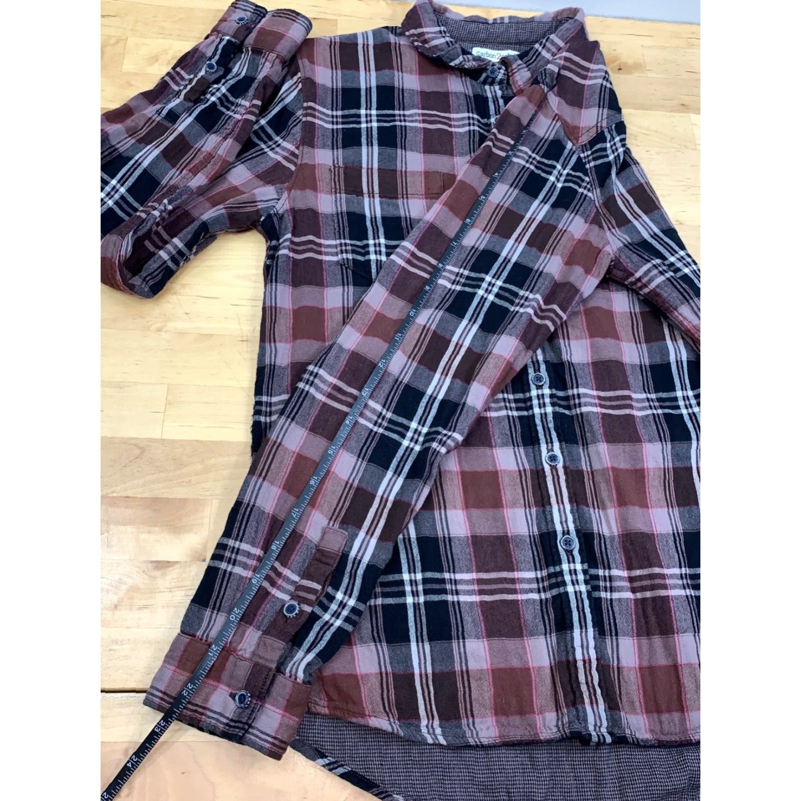 Carbon2Cobalt Carbon 2 Cobalt Button-Up Shirt Mens S Plaid Casual Long Sleeve Multicolor Regular Button Closure | Mens | Shirt | Plaid Casual Long Sleeve Button Up Size US S / EU 44-46 / 1 - 5 Thumbnail
