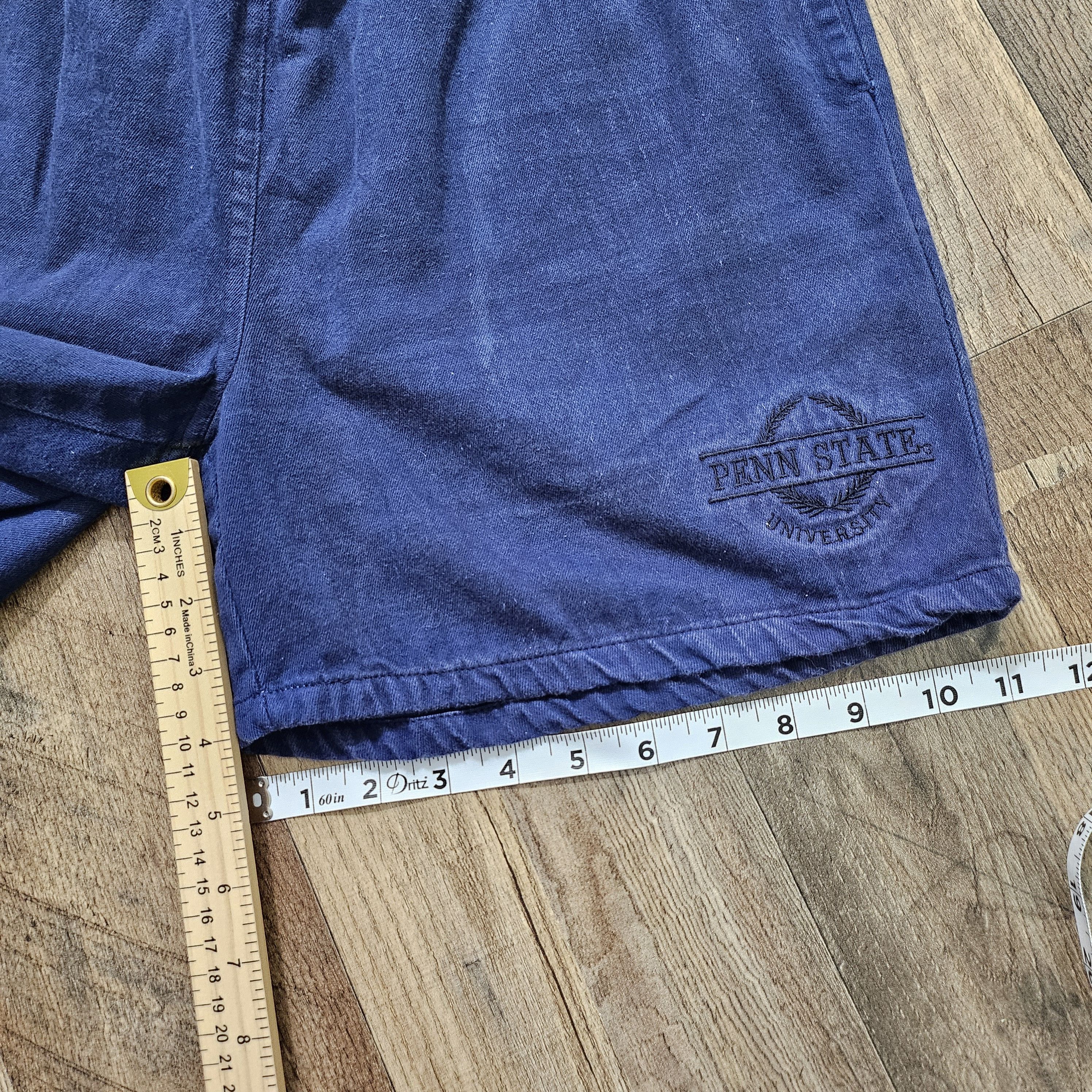 Gear for Sports × Vintage VTG 80s Penn State Logo Cotton Shorts Size US 28 / EU 44 - 7 Thumbnail