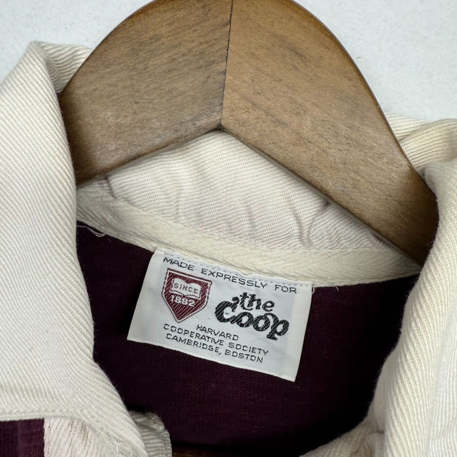 Other Vintage Harvard Rugby Shirt Medium Crimson Thick Coop 80s Size US M / EU 48-50 / 2 - 7 Thumbnail