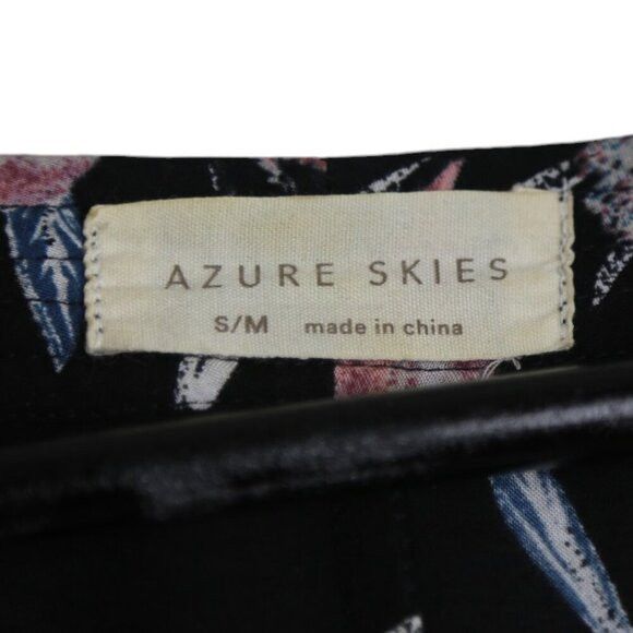 Aritzia Azure Skies Cosima Floral Print Black Oversized Kimono Size M / US 6-8 / IT 42-44 - 4 Thumbnail