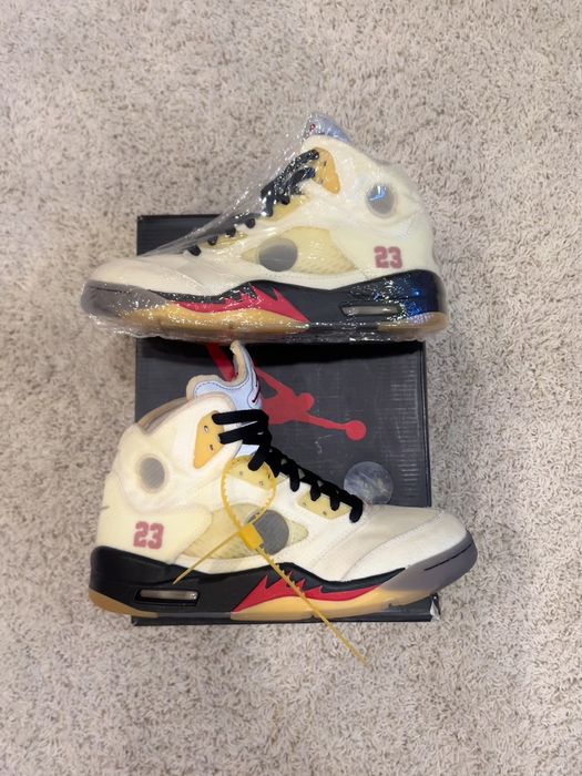 Nike Jordan 5 Off White Sail | Grailed