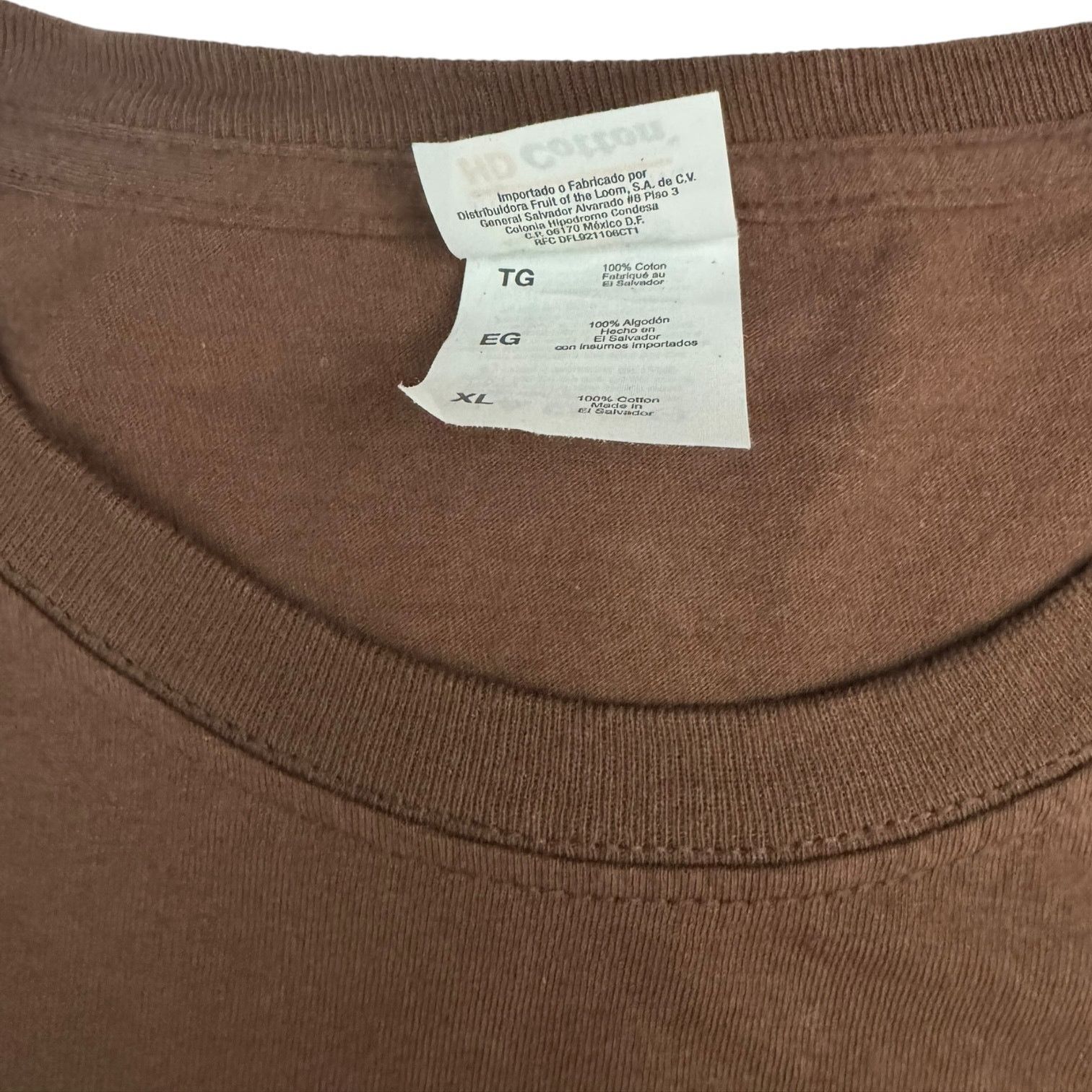 Fruit Of The Loom T Shirt Elephants with Stylized Mountain Sun Earth Tones XL Size US XL / EU 56 / 4 - 4 Thumbnail