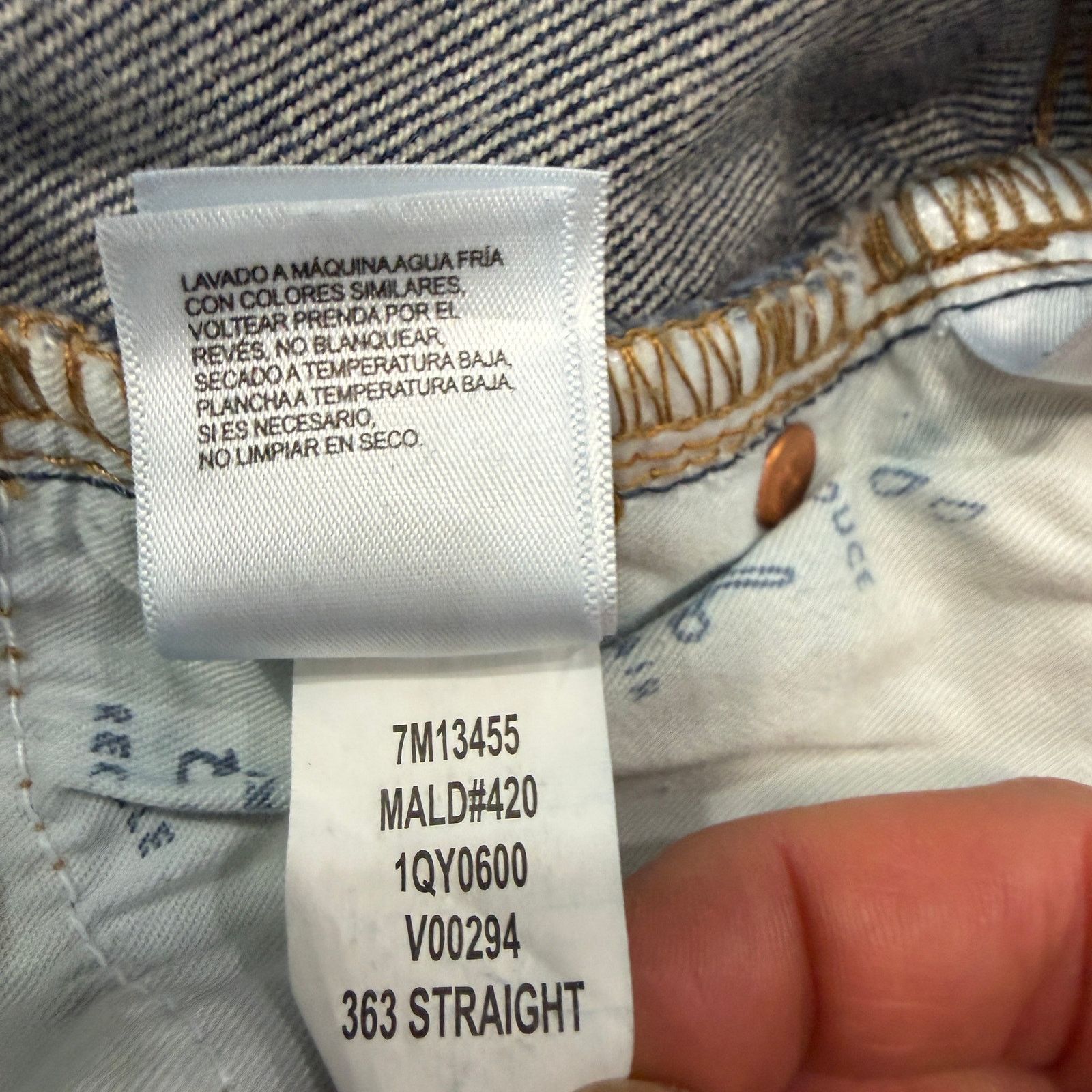 Lucky Brand Lucky Brand 363 Vintage Straight Jeans Men's 30x30 Blue Size US 30 / EU 46 - 8 Thumbnail