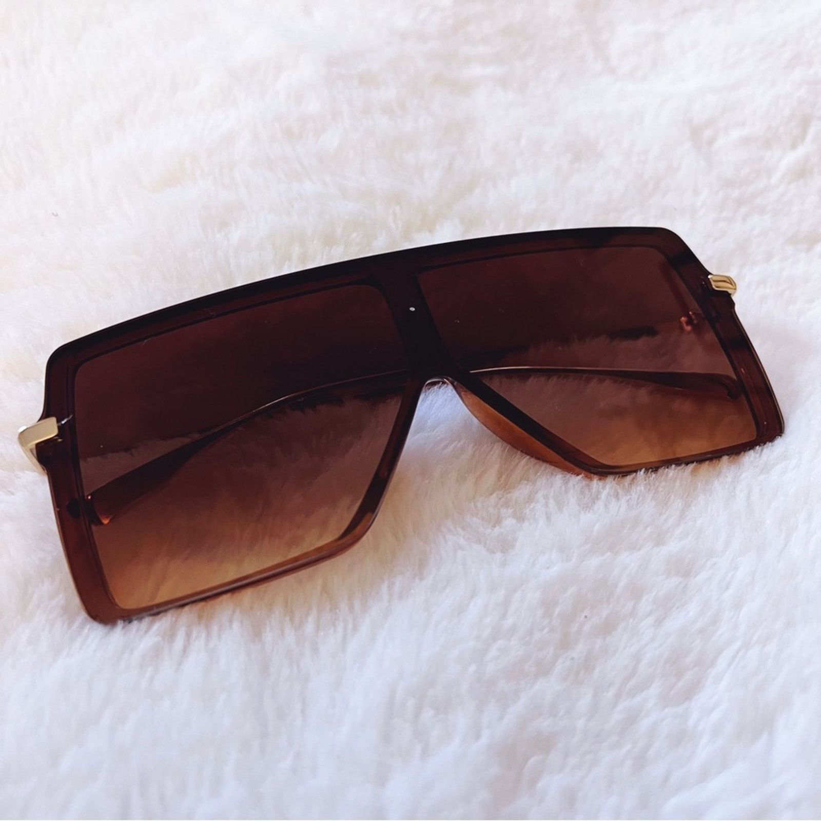 Other Ariel Brown Rectangle Full Frame Sunglasses Size ONE SIZE - 4 Thumbnail