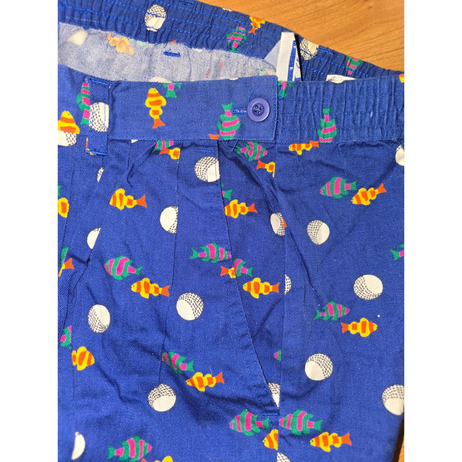 Vintage Vintage EP Pro Golf Blue Shorts Fish Print 10 Golfing Shorts Size 32" / US 10 / IT 46 - 3 Thumbnail