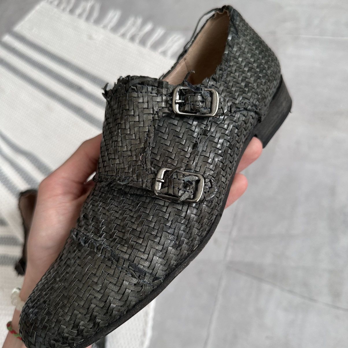 Dirk Bikkembergs Archive If Six Was Nine LGB Wicker Boots As 98 Guidi Vibe Size US 7 / IT 37 - 15 Thumbnail