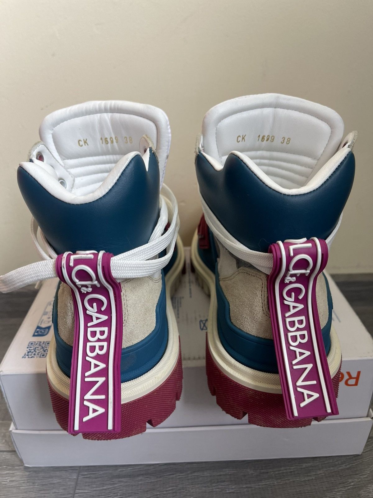 Dolce & Gabbana Dolce & Gabbana high-tops trainers boots Size US 5.5 / EU 38 - 22 Thumbnail