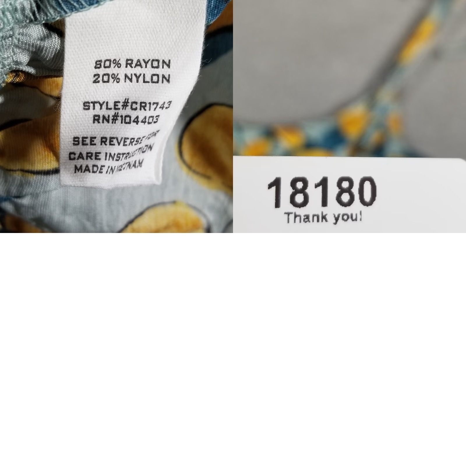 Anthropologie VINTAGE Anthropologie MINE Floral Tank Top Women Medium Blue Yellow Sleeveless Spaghetti Neck Casual Size M / US 6-8 / IT 42-44 - 8 Thumbnail