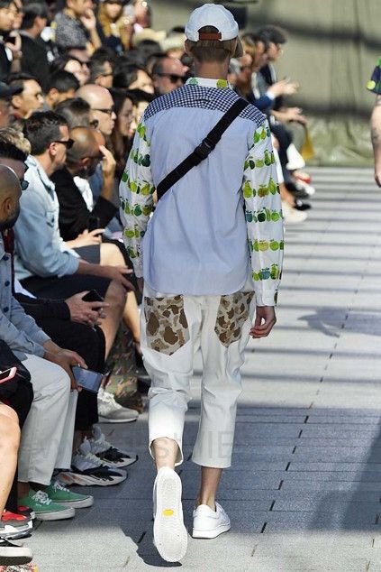 image of Junya Watanabe S/s'19 Camo Pocket Cropped Pants, Men's (Size 30)
