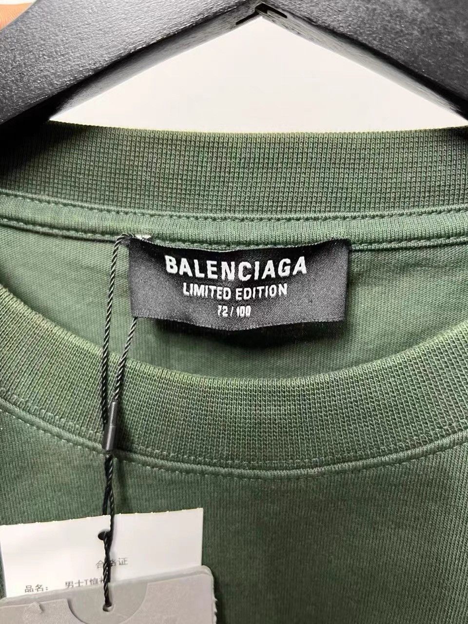 Balenciaga Balenciaga Shanghai Limited Washed Green T-shirt K28 Size US M / EU 48-50 / 2 - 2 Thumbnail