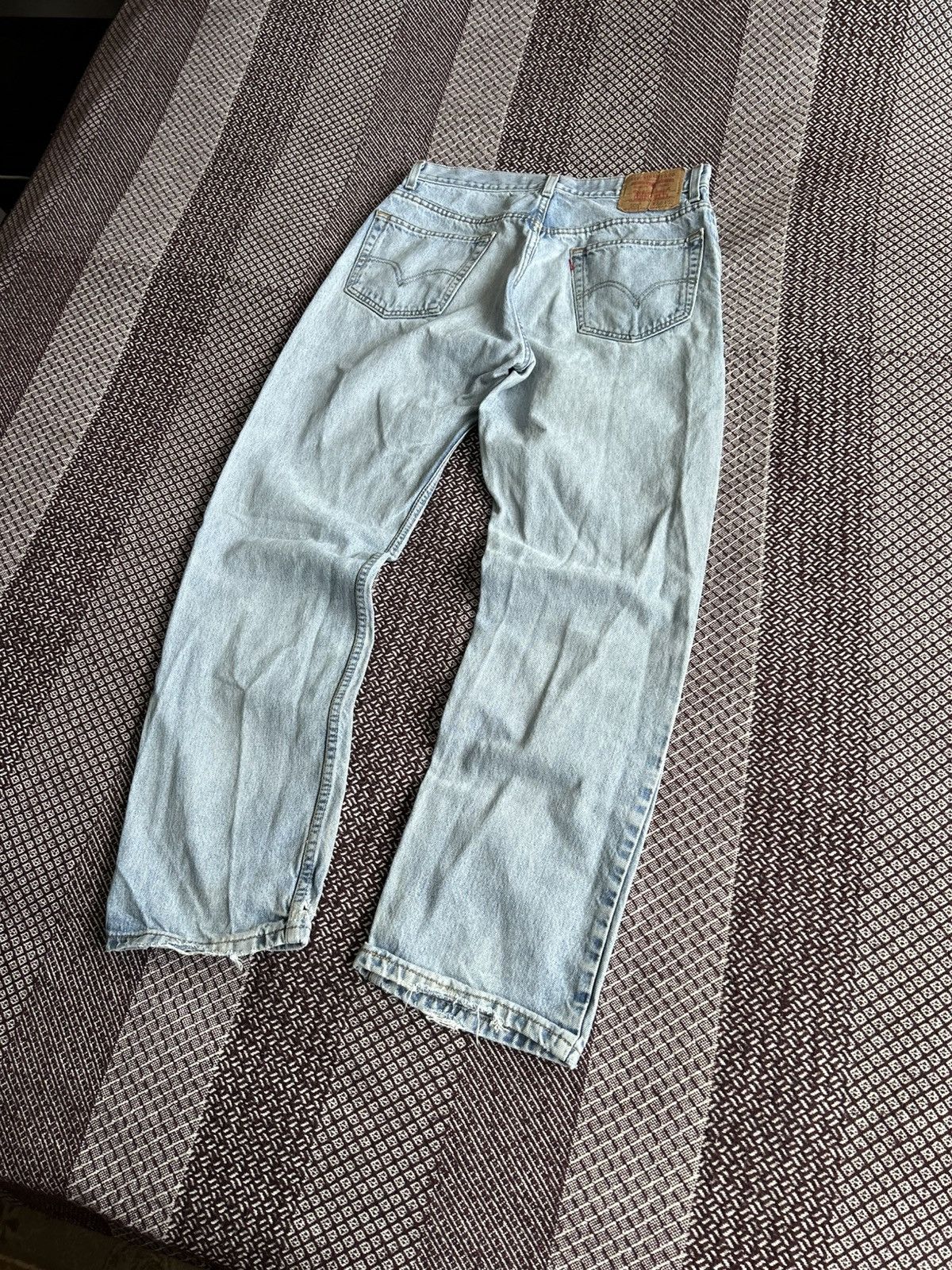 Levi's Vintage Levis 505 Jeans 90s Regular Fit Wash Denim Size W33 Size US 33 - 2 Thumbnail