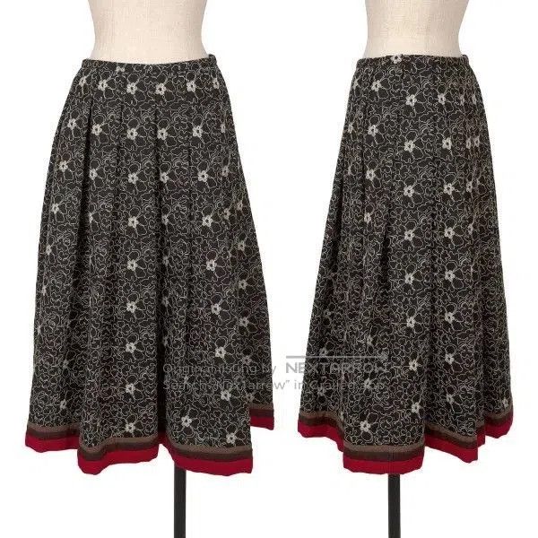 Comme des Garcons COMME des GARCONS Vintage Embroidered Skirt. Size 26" / US 2 / IT 38 - 1 Thumbnail