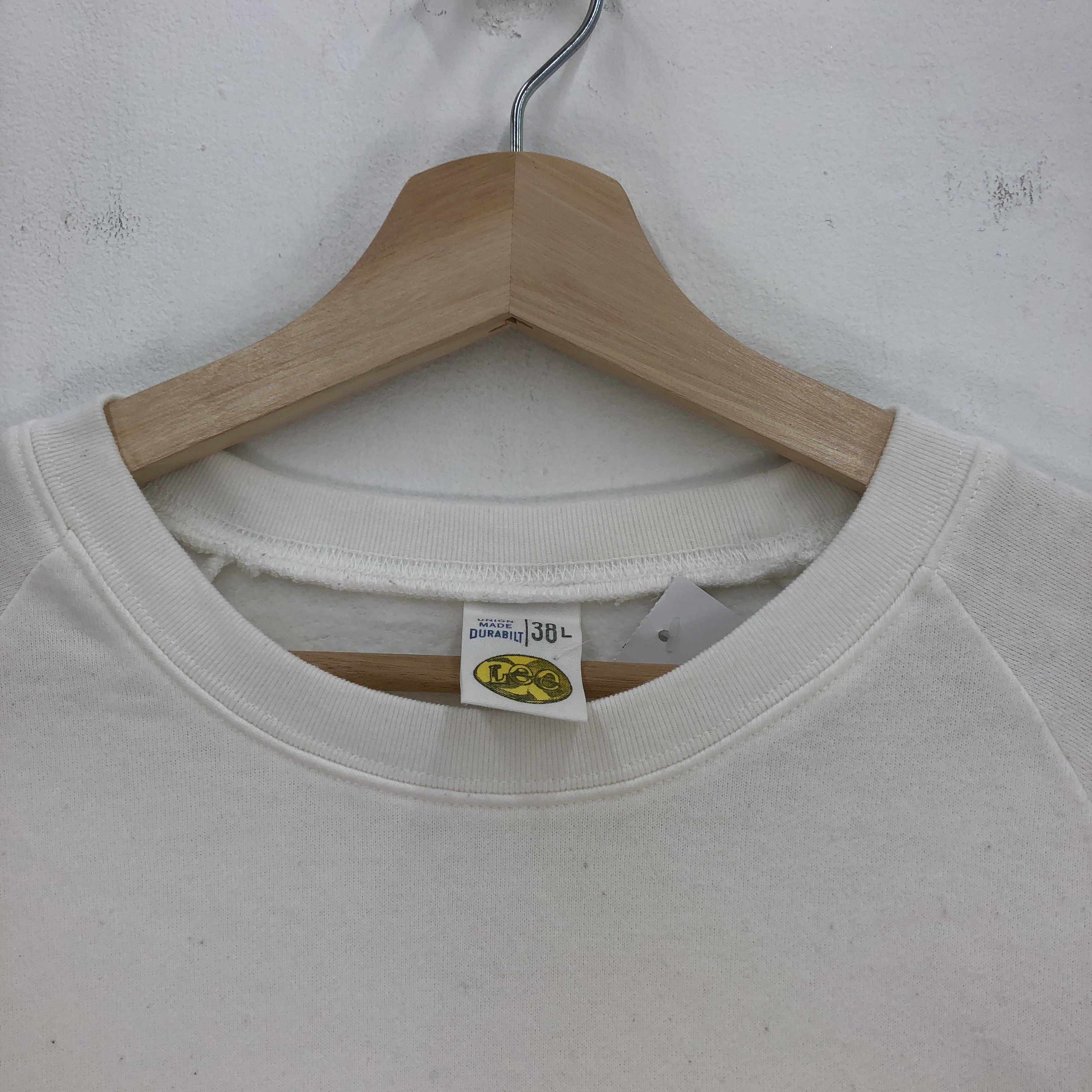 Lee Vintage 90s Lee Sweatshirt HD Lee Union Sweater Pullover Size US L / EU 52-54 / 3 - 3 Thumbnail