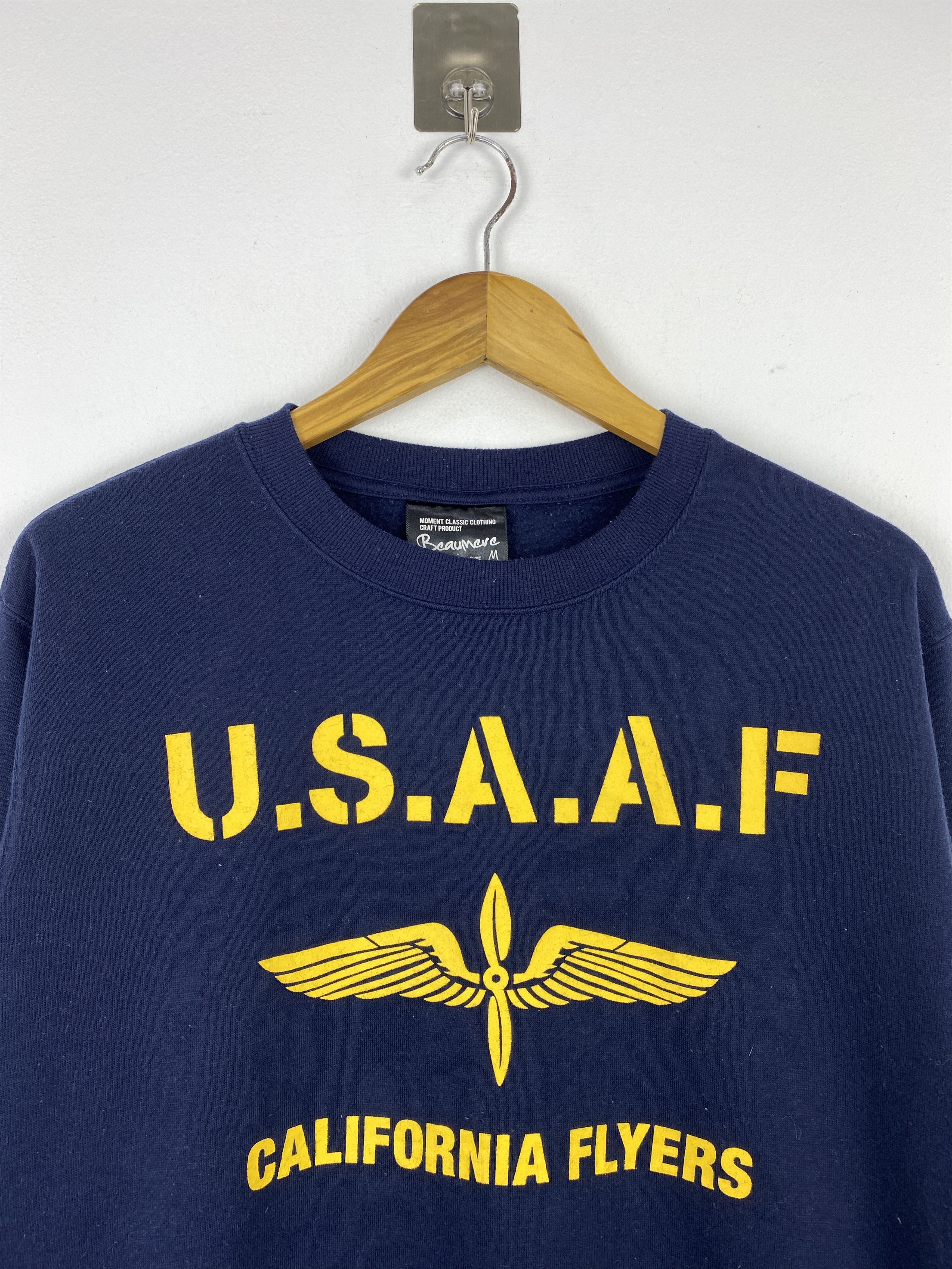 Beaumere Vintage Beaumere USAAF California Flyers Crewneck BP0061 Size US M / EU 48-50 / 2 - 2 Thumbnail