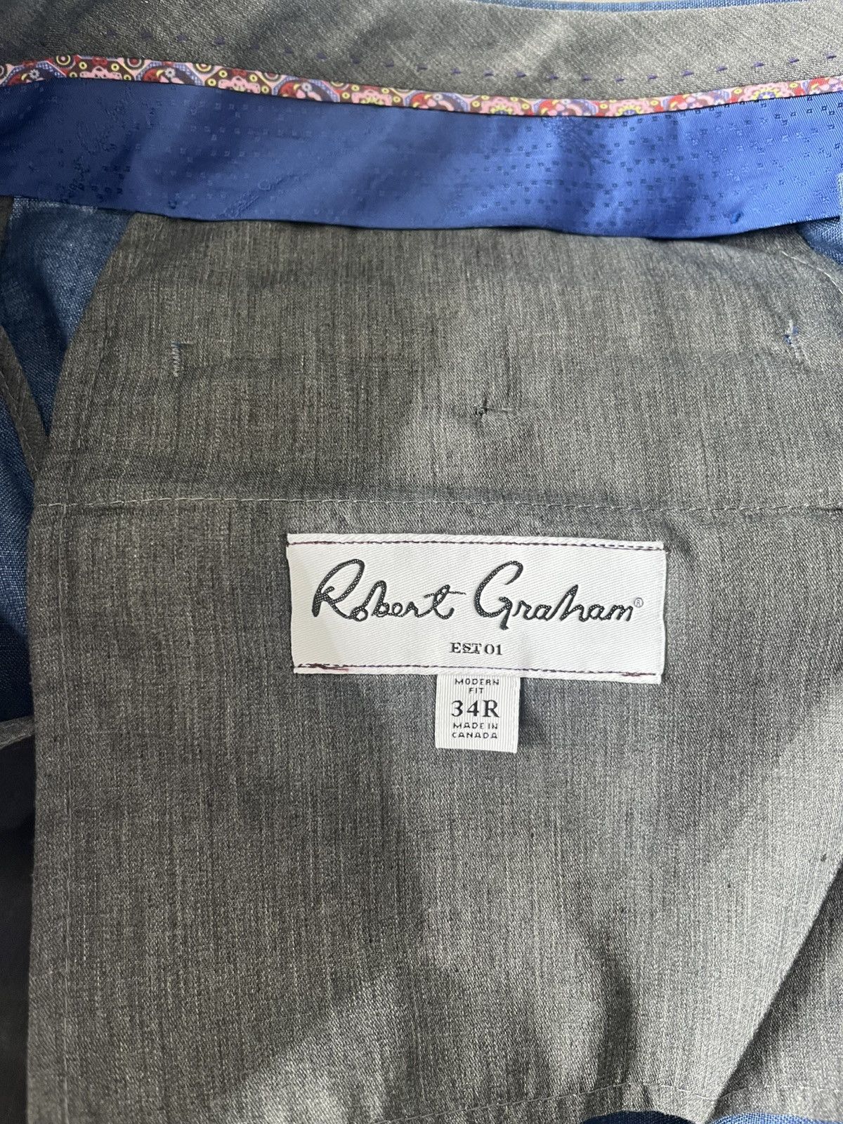 Robert Graham Linen trousers Size 34R - 2 Thumbnail