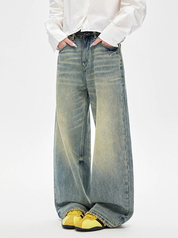 Vintage Men's Vintage Washed, Distressed Blue Jeans Size US 32 / EU 48 - 2 Thumbnail