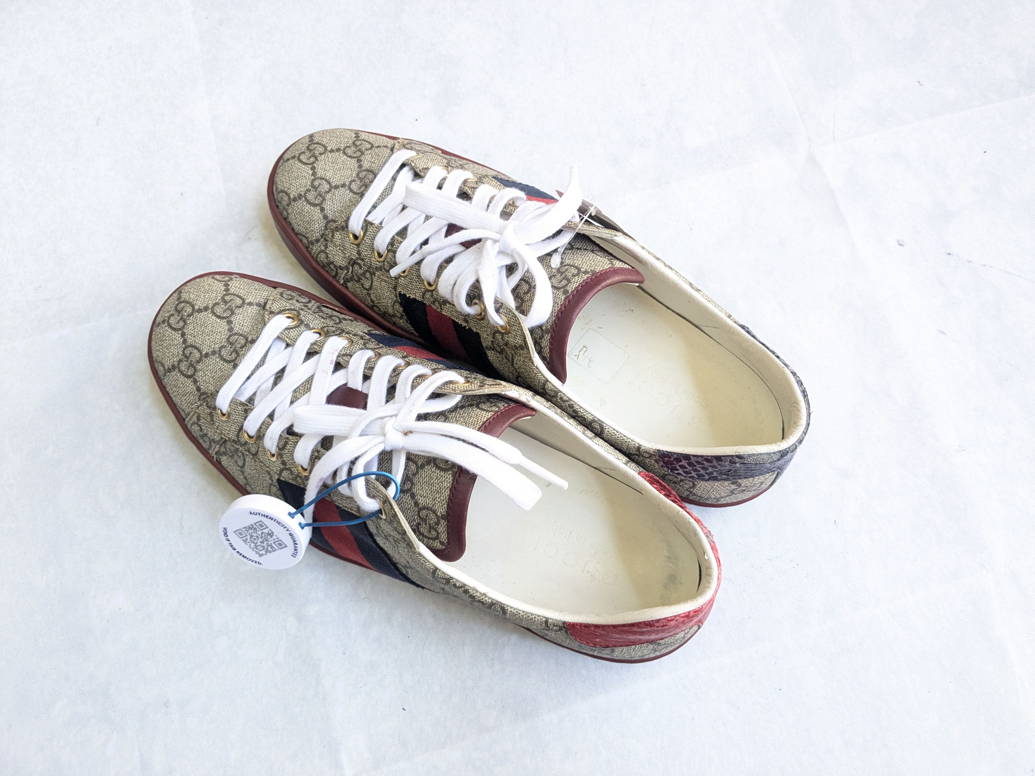 Gucci Gucci Ace GG Supreme Sneakers 429445 Red 8.5 Size US 8.5 / EU 41-42 - 15 Thumbnail