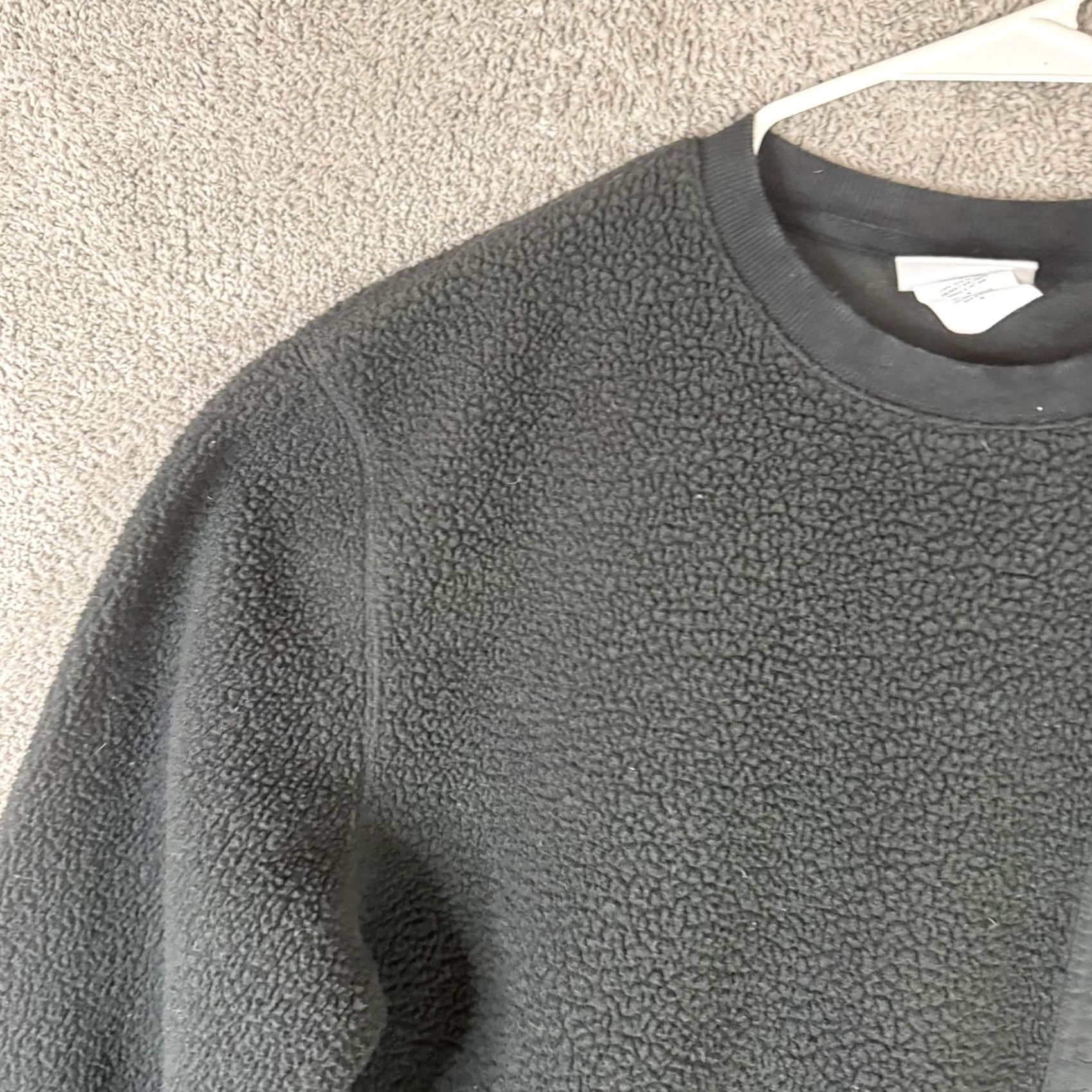 Champion Champion Sweatshirt Mens Medium Black Sherpa Fleece Pullover Logo Chest Pocket Size US M / EU 48-50 / 2 - 6 Thumbnail