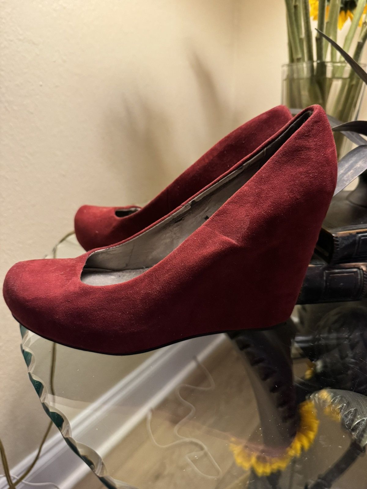 Other Red wedge heels Size US 8 / IT 38 - 4 Thumbnail
