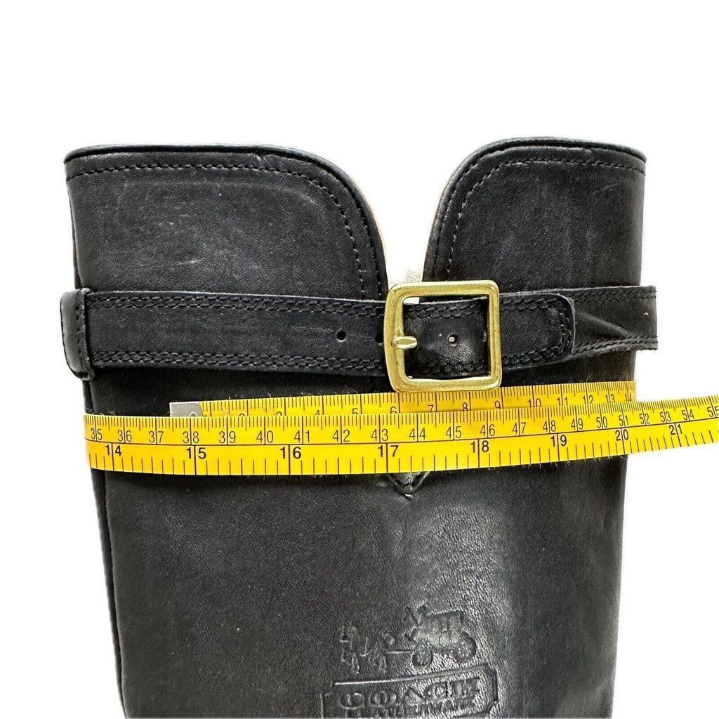 Coach Vintage Coach Whitney Black Leather Knee High Boots US 7.5B Size US 7.5 / IT 37.5 - 18 Thumbnail