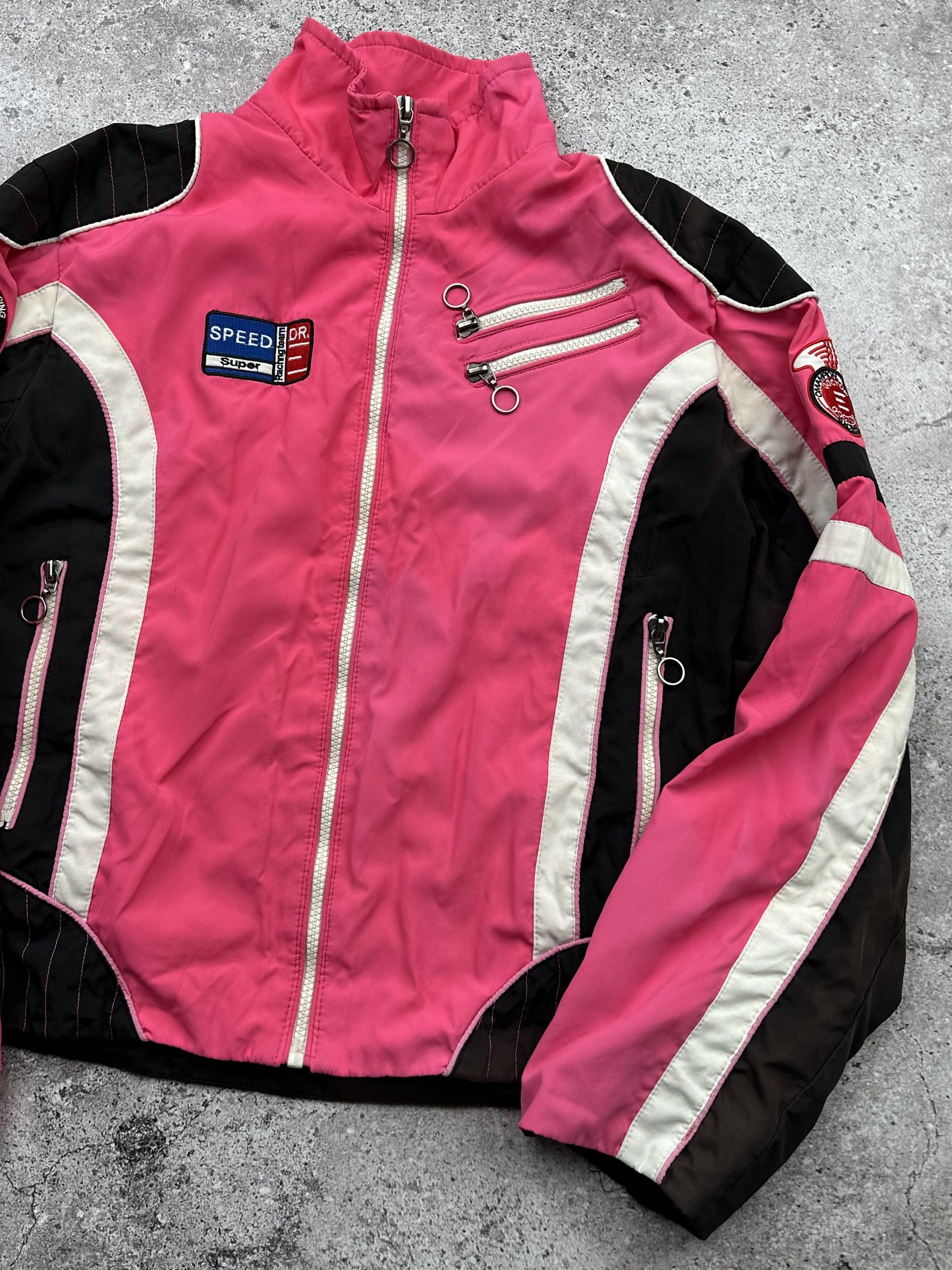 Japanese Brand × Vintage Vintage Sun Faded Racing Style Jacket C37 Size M / US 6-8 / IT 42-44 - 3 Thumbnail