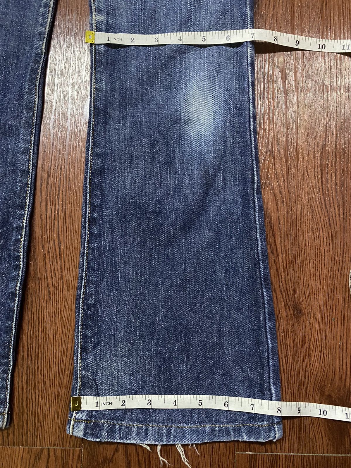Japanese Brand Vintage Japanese Brands Blue Wash Flare Style Jeans Size US 27 - 8 Thumbnail