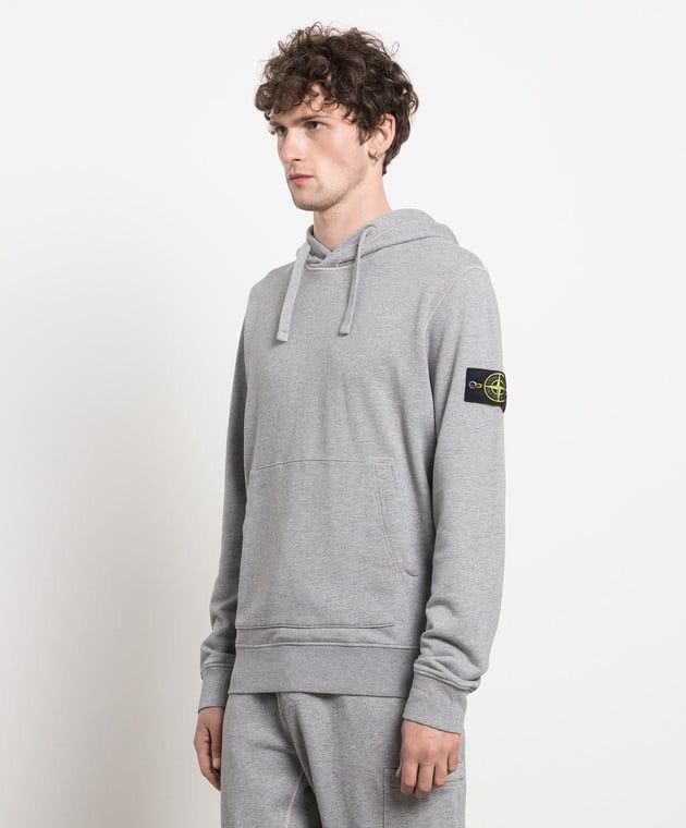 Stone Island Stone Island Grey Hoodie Size M Compass Patch Size US M / EU 48-50 / 2 - 2 Thumbnail