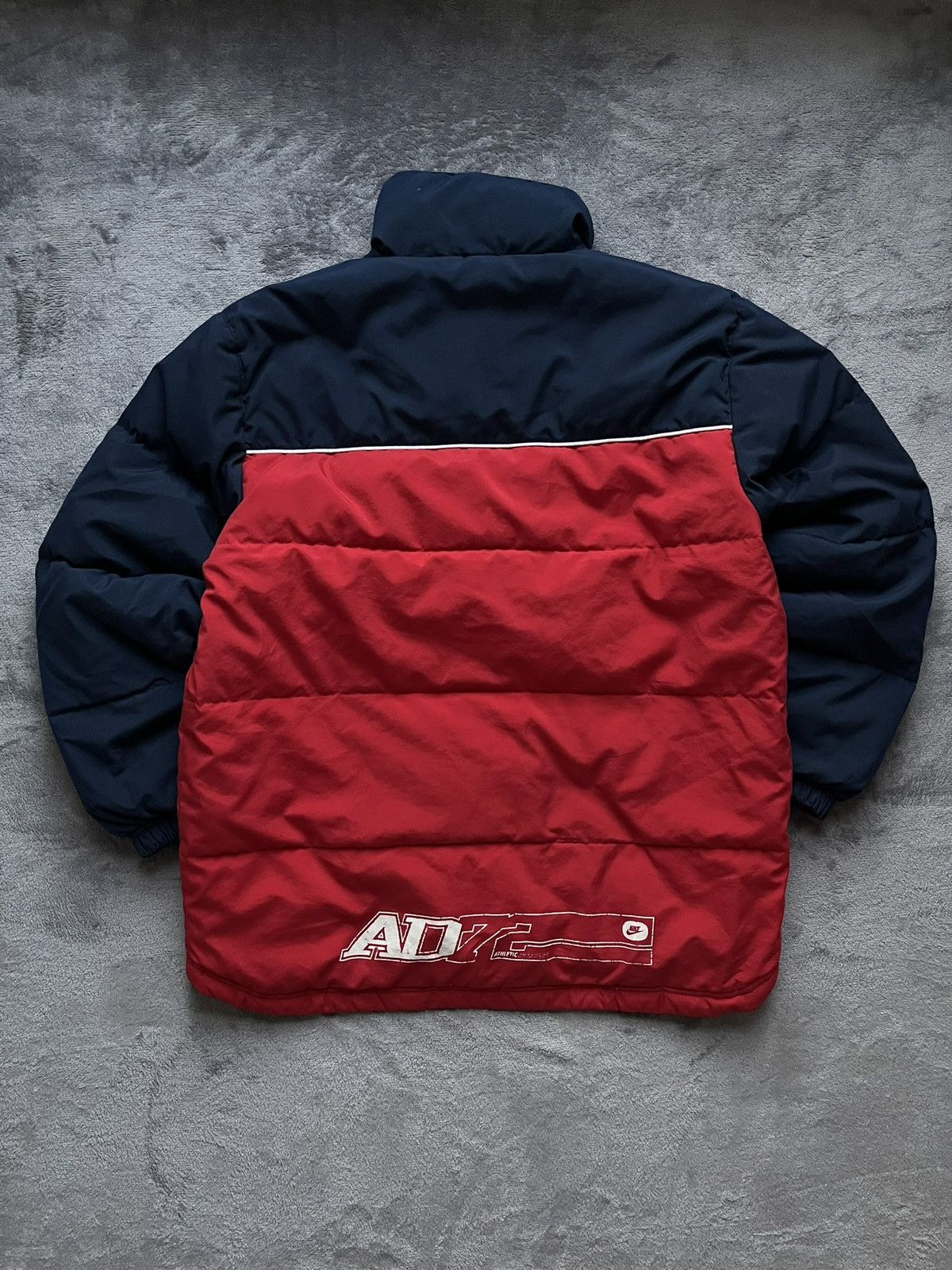 Nike 00s Nike Athletic Department Down Puffer Jacket Swoosh Y2k Size US L / EU 52-54 / 3 - 2 Thumbnail