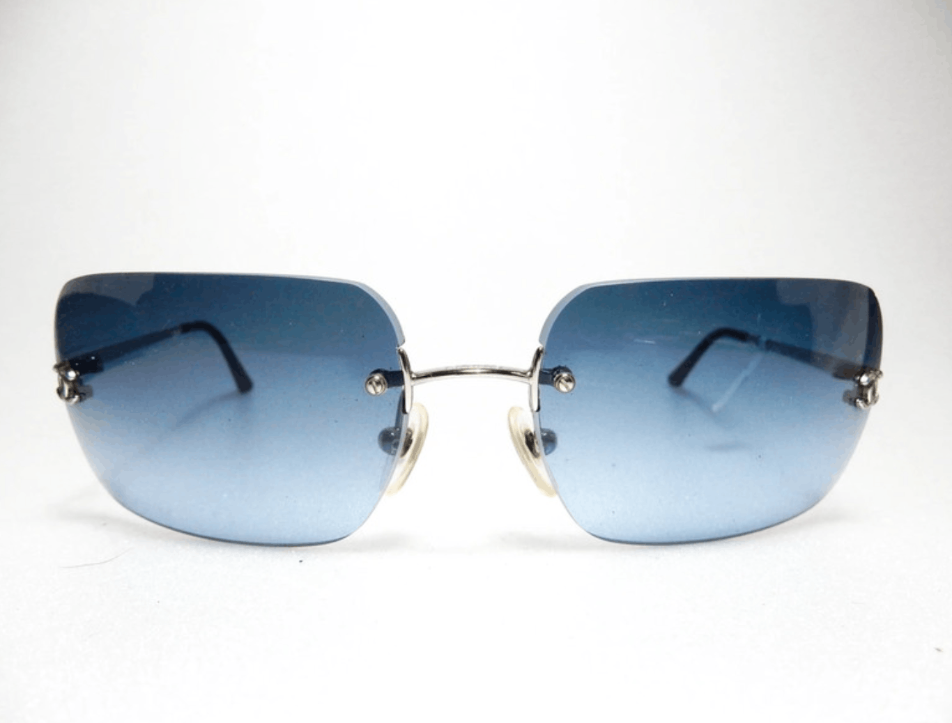 Chanel Chanel Sunglasses 🇺🇸 TAX FREE 4017 Rhinestone Rimless CC Size ONE SIZE - 3 Thumbnail