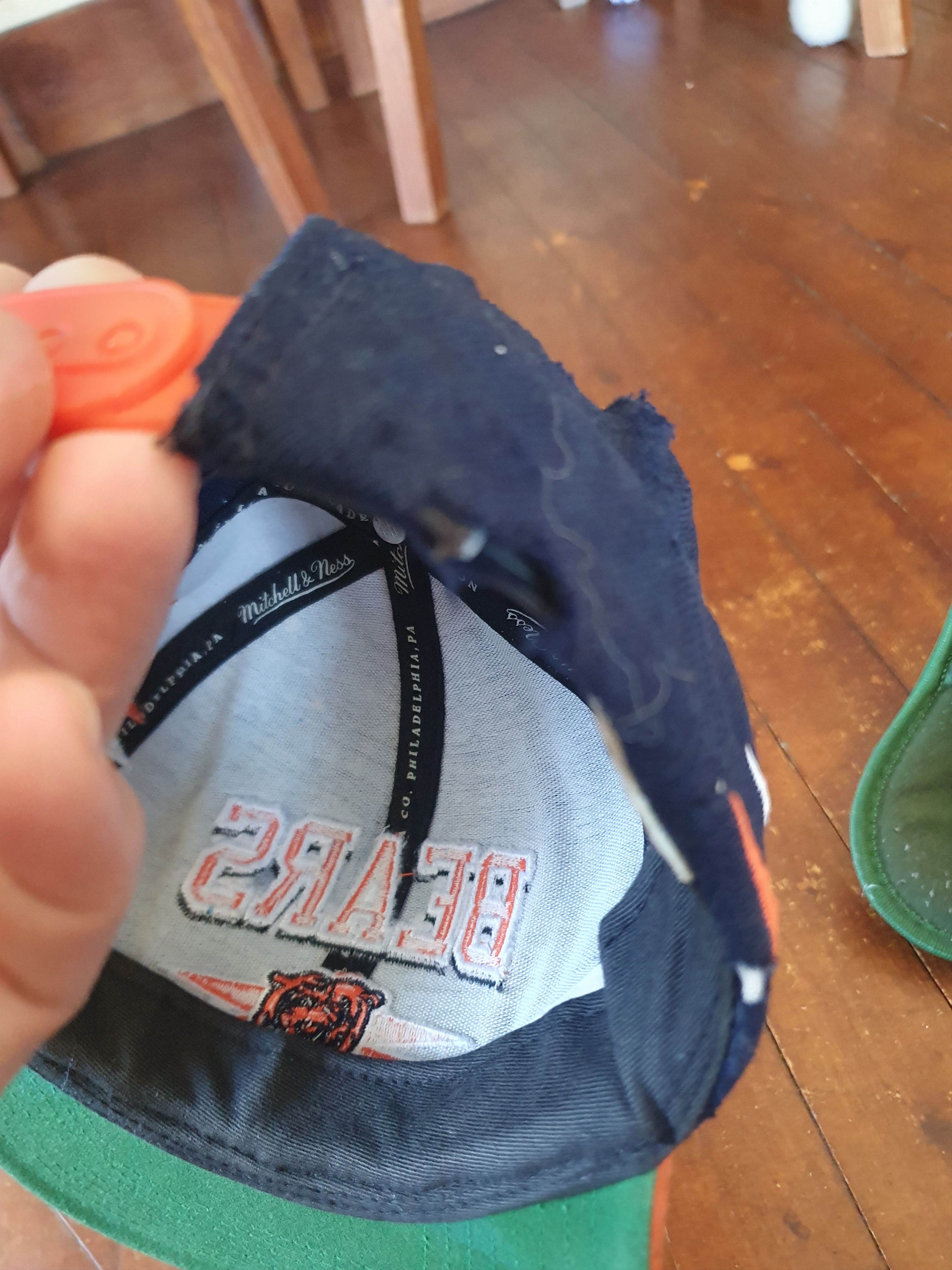 Mitchell & Ness × NFL Chicago Bears Diamond Cut Snapback Hat Mitchell & Ness Size ONE SIZE - 8 Thumbnail