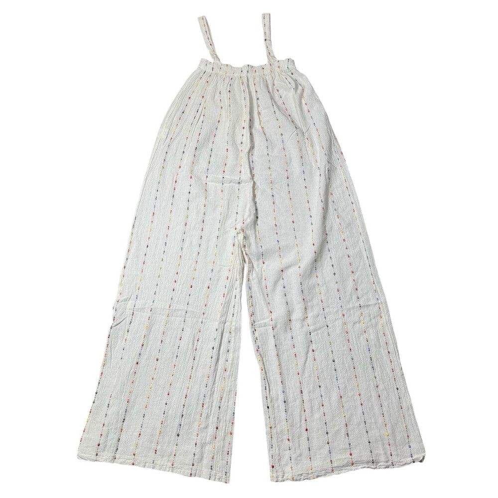 Other NWT New LAURA GOTTI Stitch Detail Ivory Jumpsuit Made In It Size 34" / US 12 / IT 48 - 2 Thumbnail