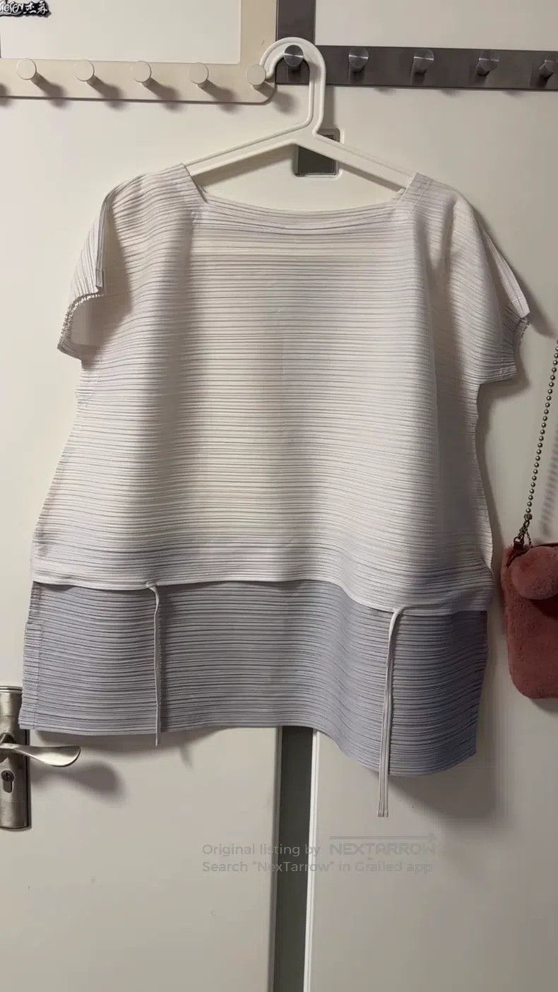 Issey Miyake Issey Miyake White Short-Sleeve T-Shirt Size M / US 6-8 / IT 42-44 - 1 Thumbnail