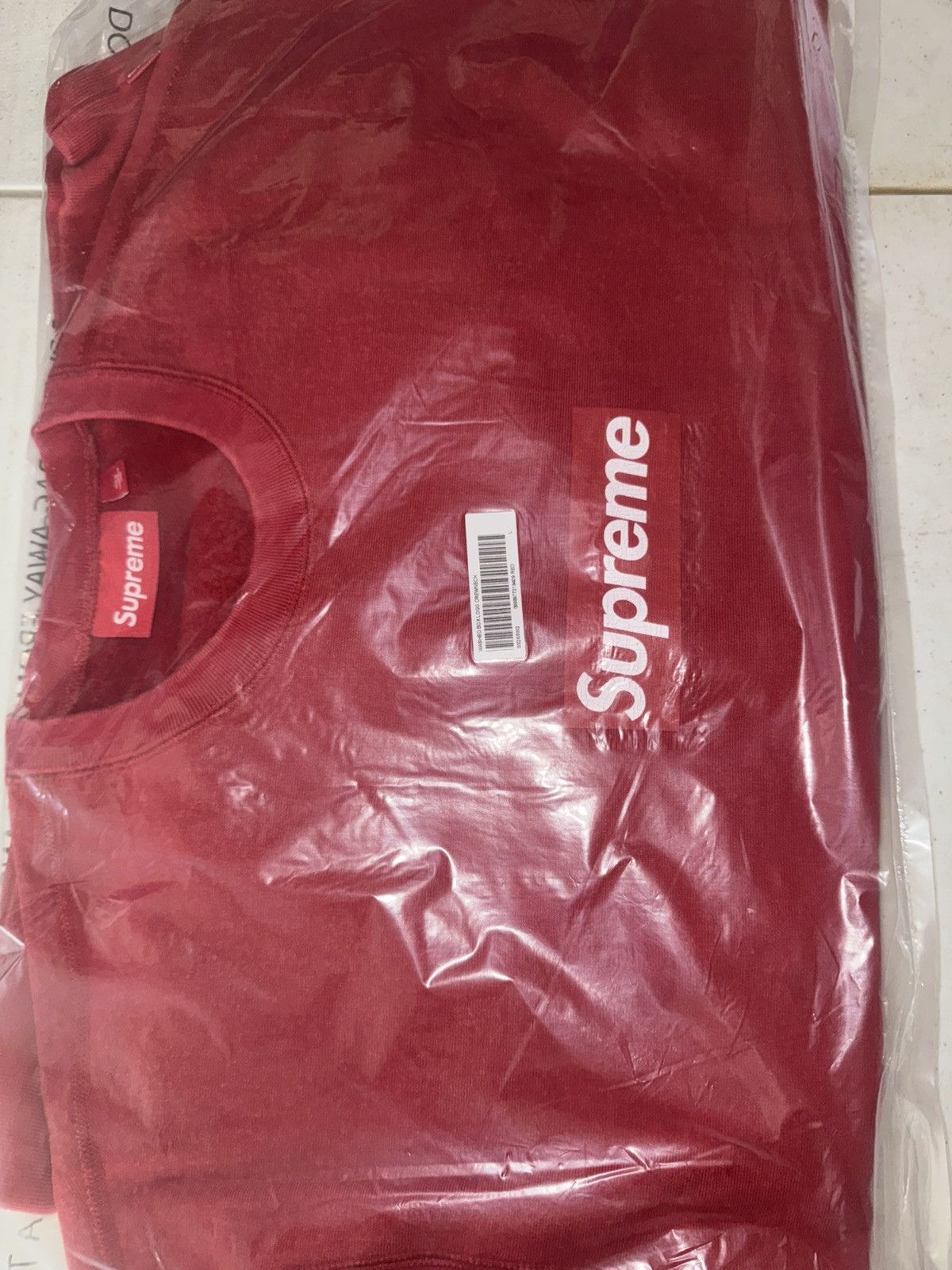 Supreme Supreme Washed Box Logo Crewneck Size US XL / EU 56 / 4 - 3 Thumbnail