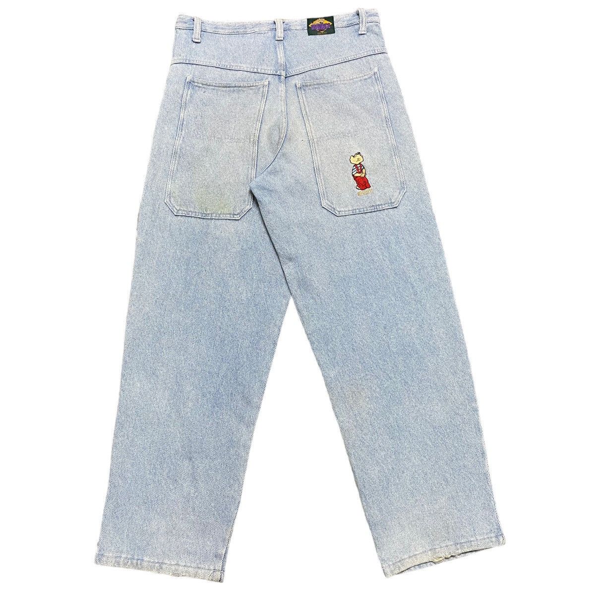 image of Jnco x Menace Vintage 90's Menace Denim Baggy Pants in Blue, Men's (Size 38)