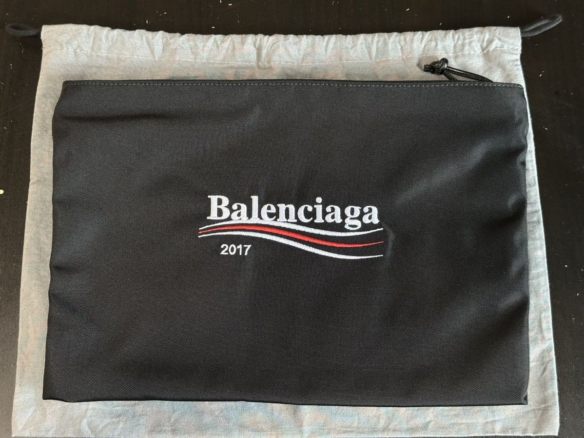 Balenciaga BALENCIAGA Political Campaign Nylon zipper clutch Size ONE SIZE - 1 Thumbnail