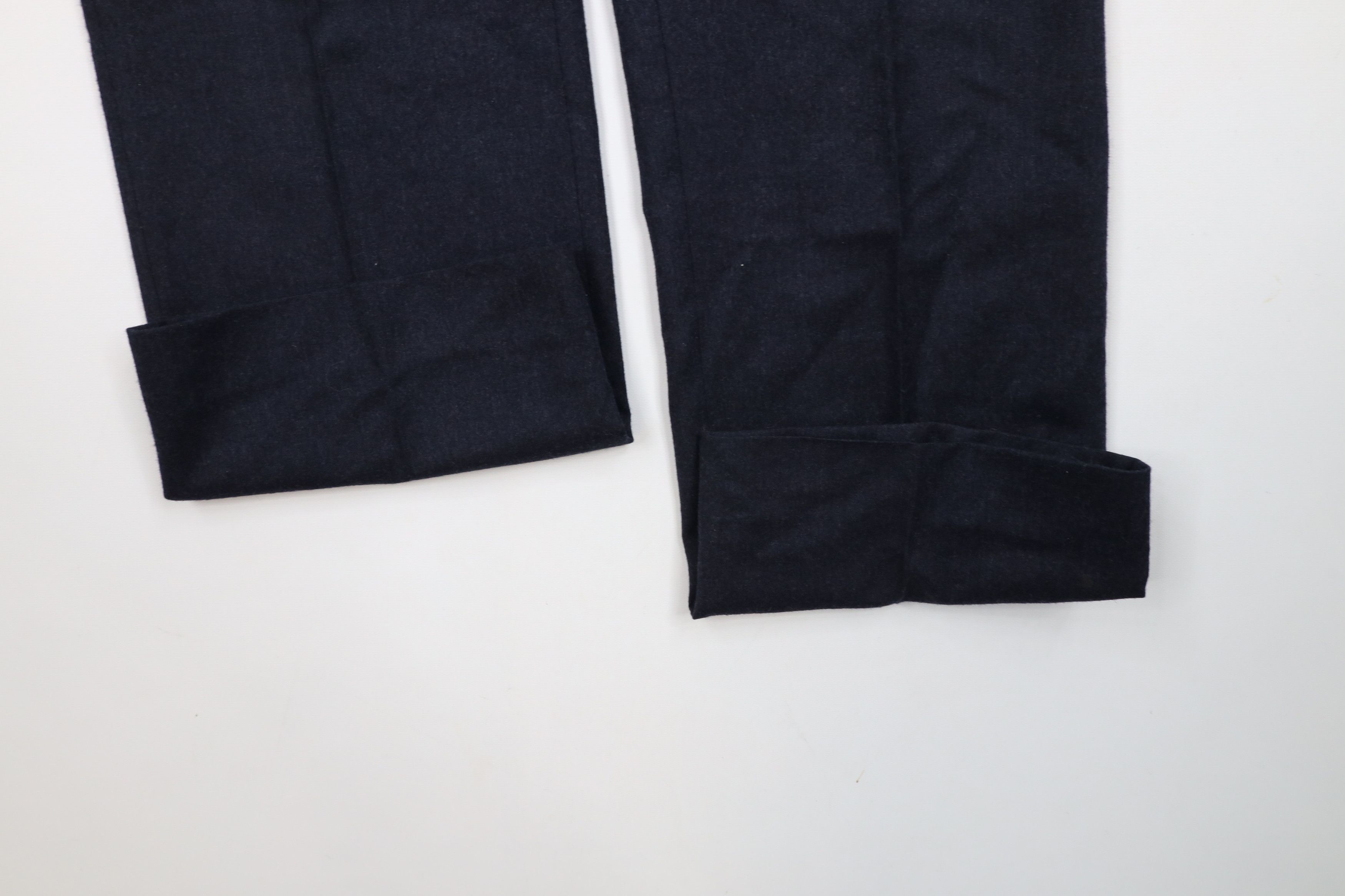 Vintage Vintage 90s Streetwear Wool Wide Leg Chino Pants Blue USA Size US 32 / EU 48 - 8 Thumbnail