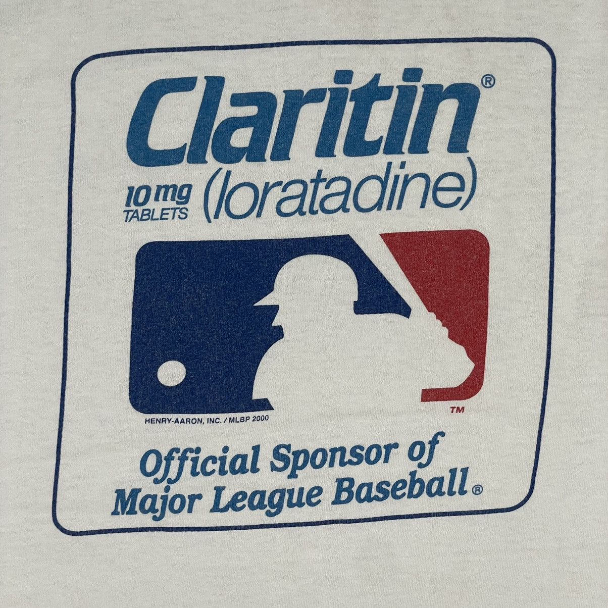 MLB VTG 2000 MLBP Claritin Official Sponsor Tee Size US M / EU 48-50 / 2 - 14 Thumbnail