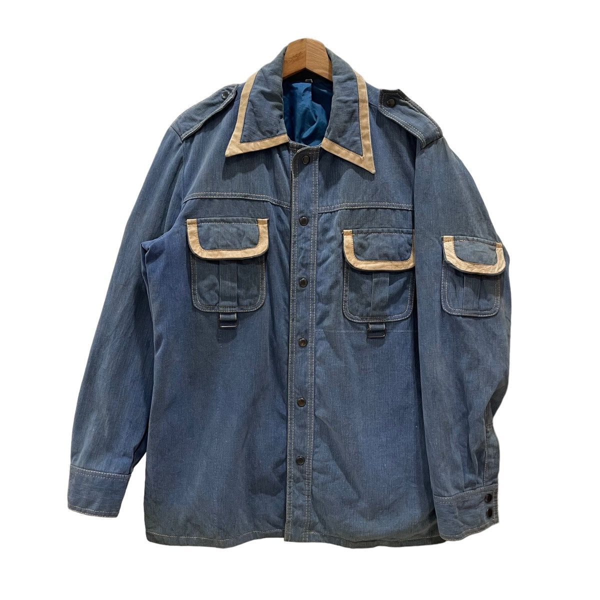 Cowboy Equipment × Vintage Vintage 80s Shelly Sportswear Western Style Denim Jacket Size US M / EU 48-50 / 2 - 2 Thumbnail