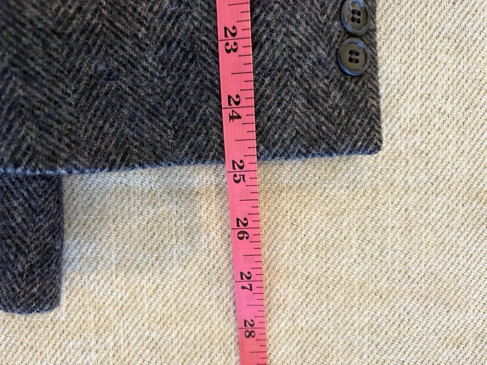 Botany 500 VTG Botany 500 Blue Herringbone 100% Lambswool Blazer 41R Size 42R - 7 Thumbnail