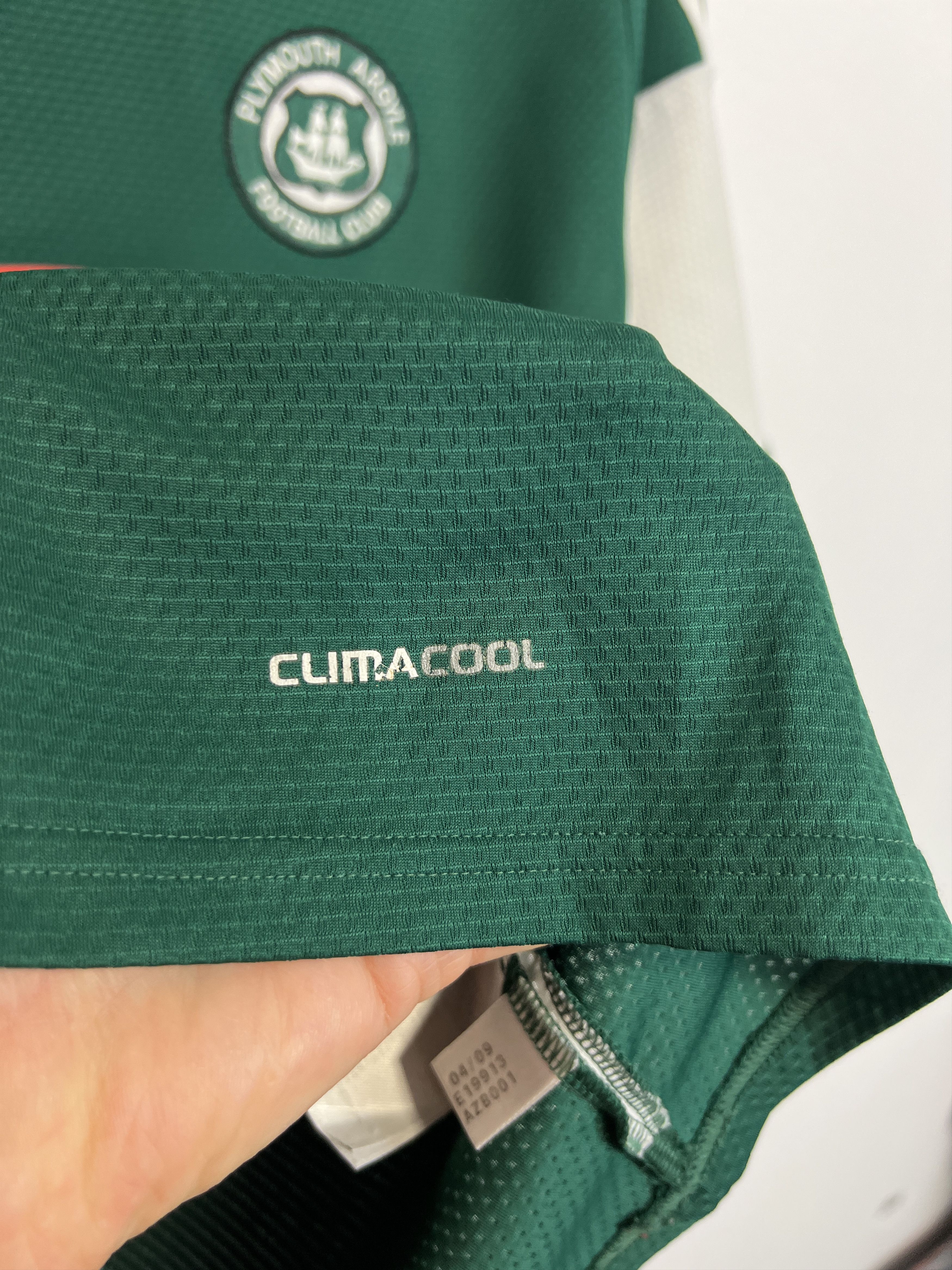 Adidas Plymouth Argyle Home football shirt Soccer Jersey Trikot Size US L / EU 52-54 / 3 - 4 Thumbnail