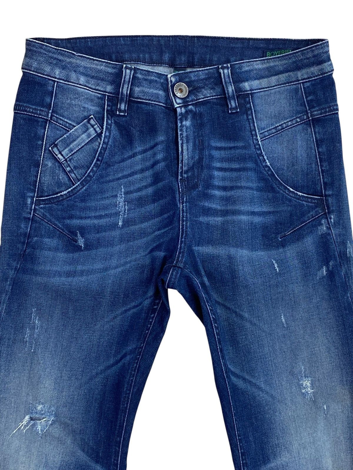 Japanese Brand Japanese Boyfriend Blue Wash Style Jeans Size US 31 - 2 Thumbnail