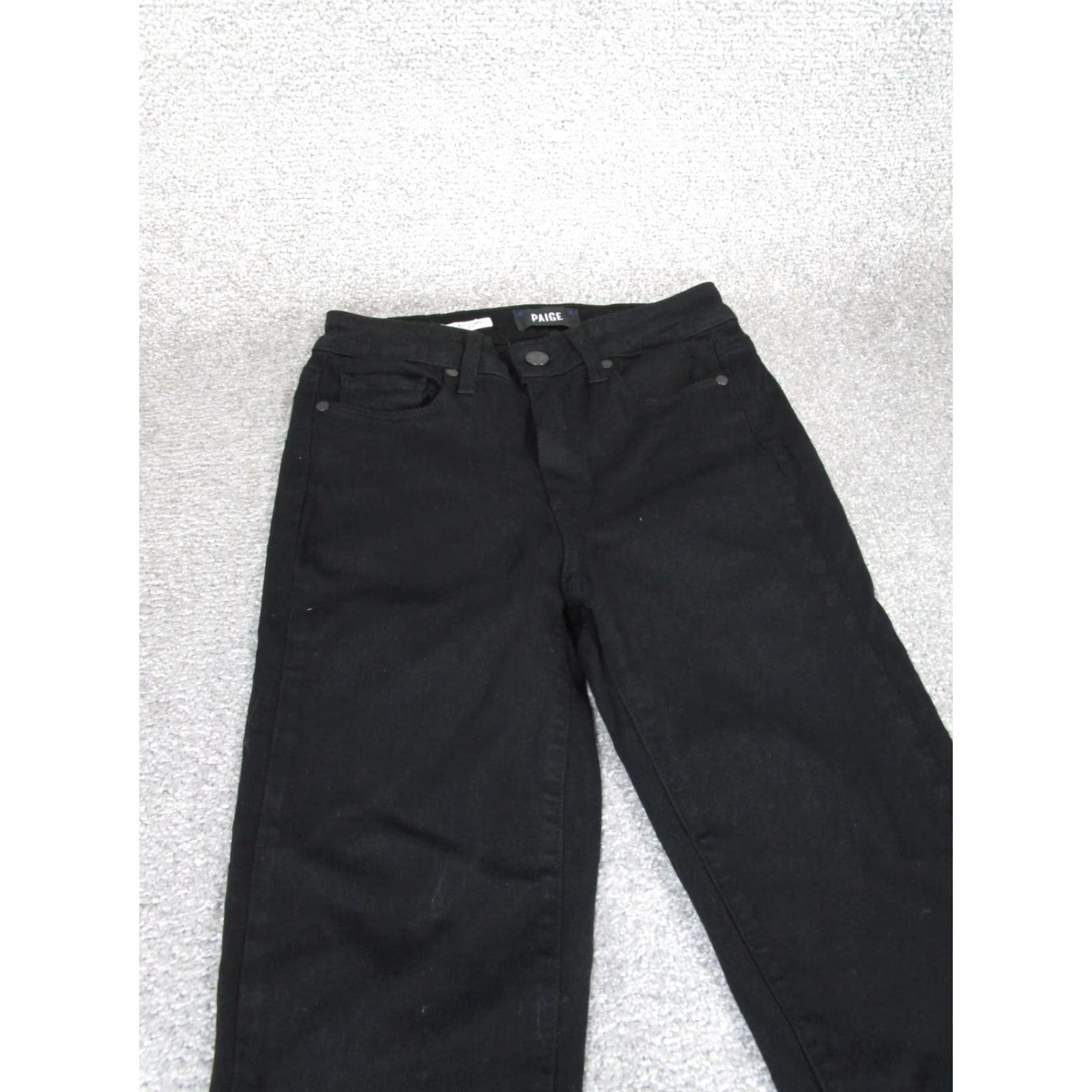 Paige Paige Jeans Womens 25 Black Denim Hoxton Ultra Skinny Size 42" / US 20 - 2 Thumbnail