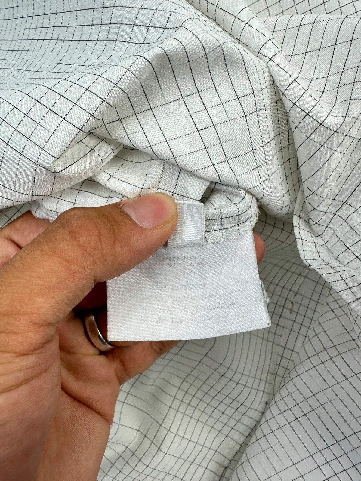 Miu Miu Miu Miu SS2000 White Checkered Plaid Shirt Size L / US 10 / IT 46 - 8 Thumbnail