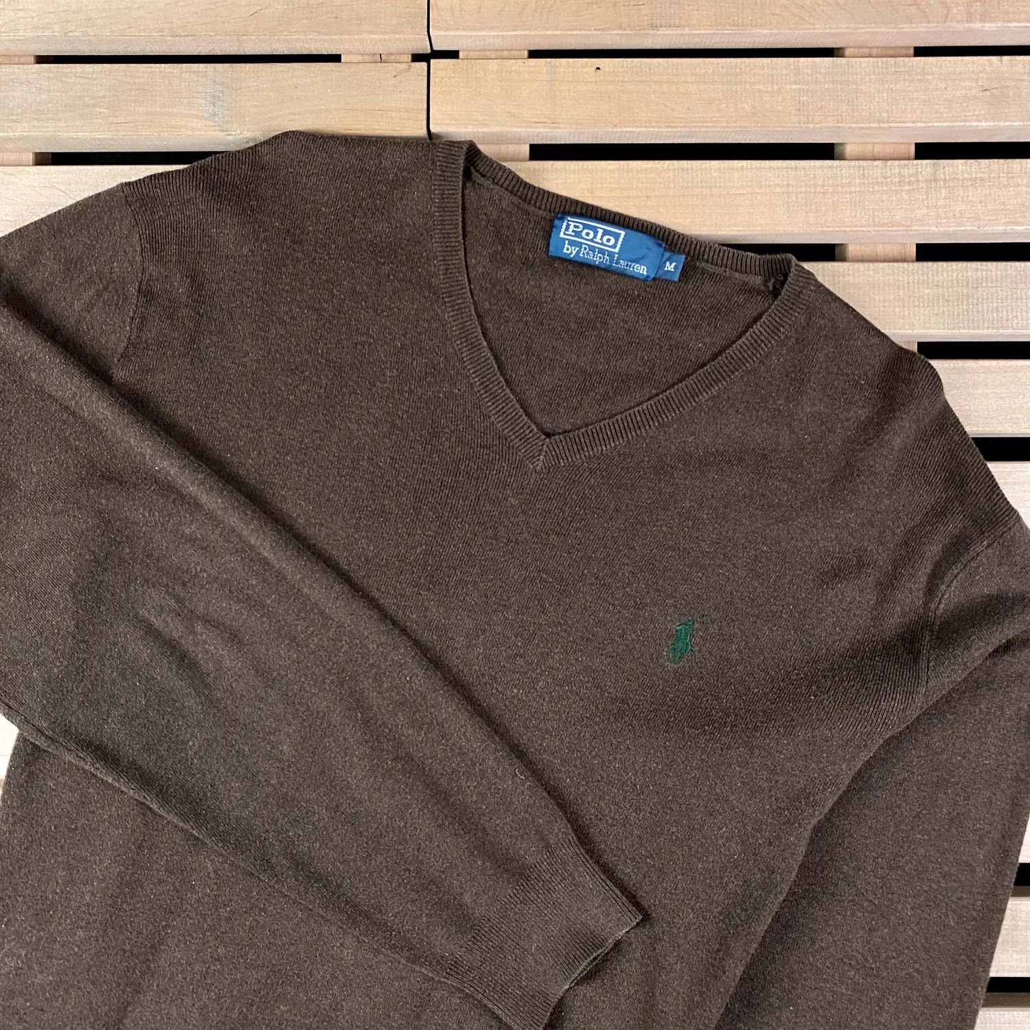 Polo Ralph Lauren × Ralph Lauren × Vintage Mens Sweater Long Sleeve Polo by Ralph Lauren Vintage Size M Size US M / EU 48-50 / 2 - 2 Thumbnail
