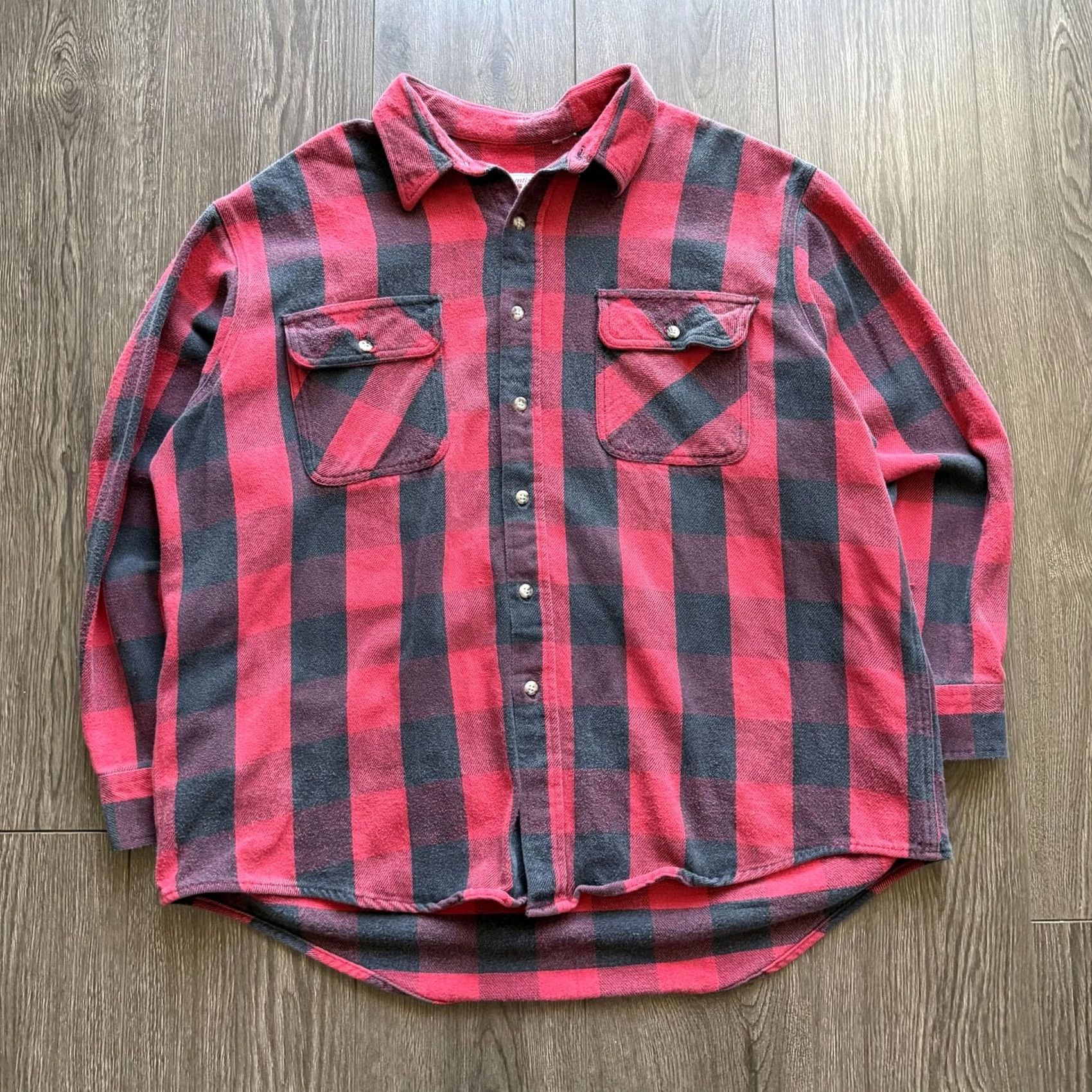 Vintage VINTAGE Prentiss Outdoors Flannel Shirt 2XL Red Buffalo Plaid Button Size US XXL / EU 58 / 5 - 3 Thumbnail