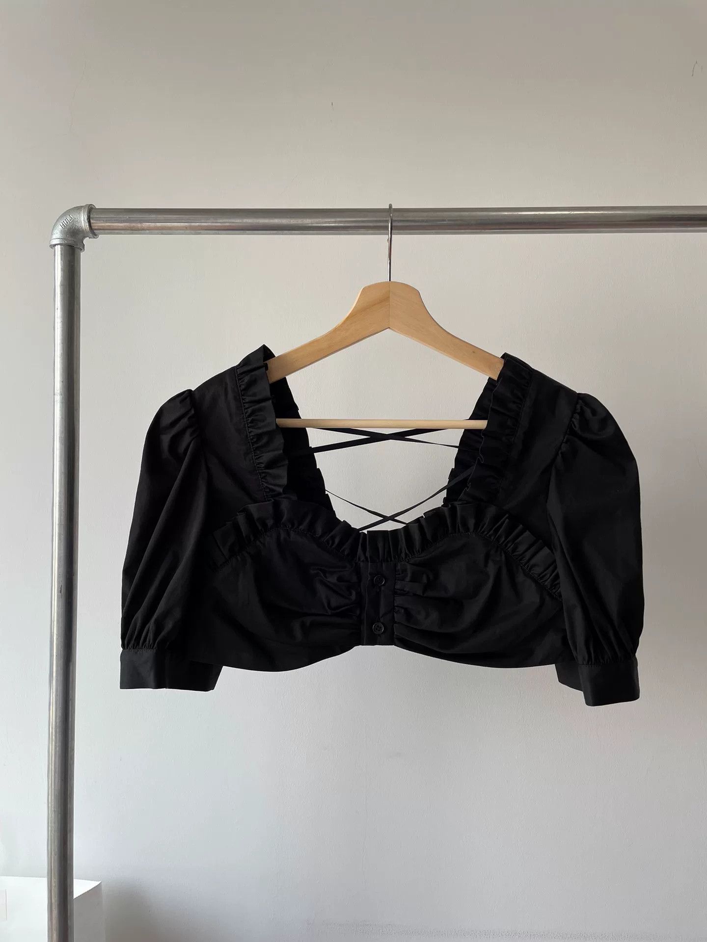 Noir Kei Ninomiya Noir Kei Ninomiya Corset-Style Cropped Shirt Size S / US 4 / IT 40 - 1 Thumbnail