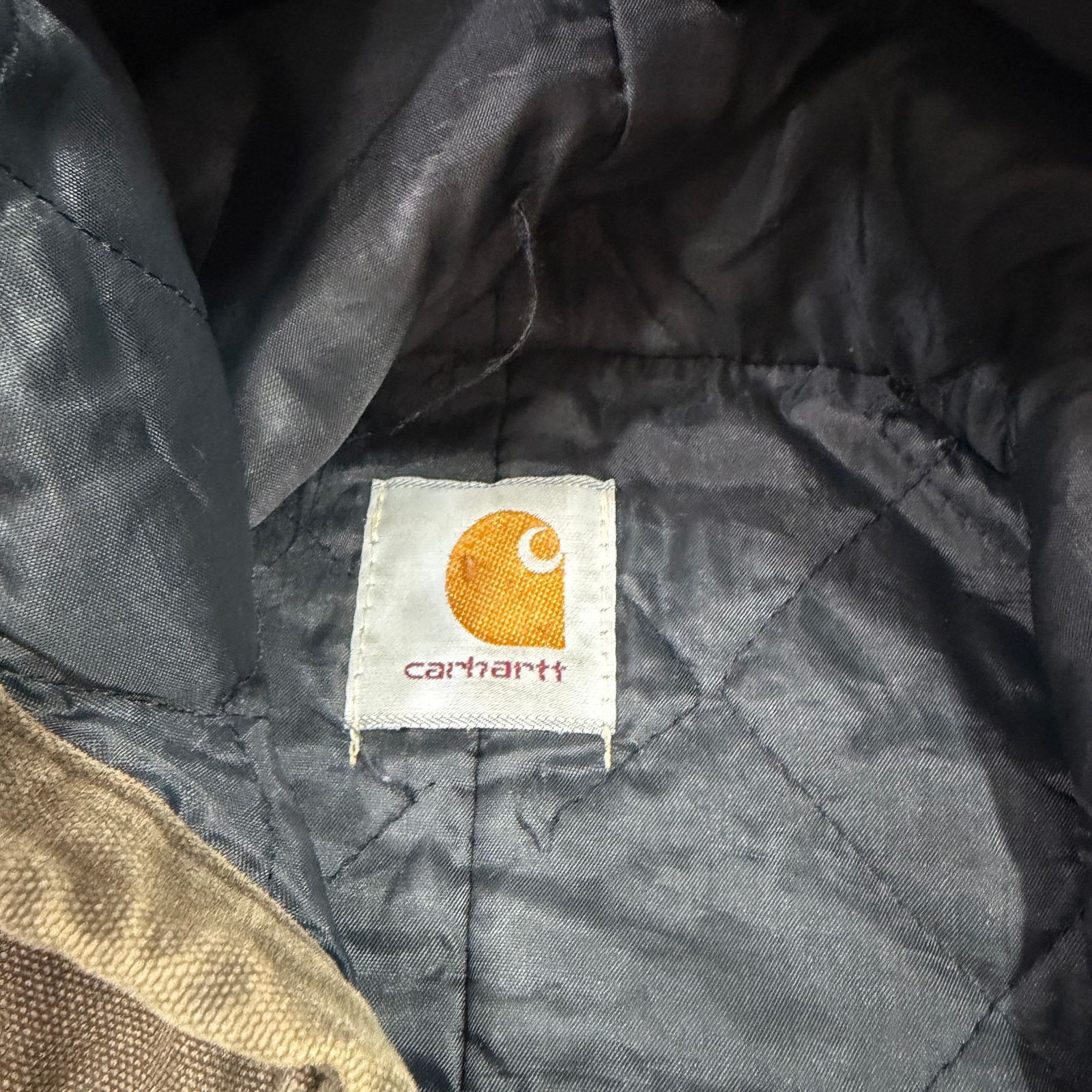 Carhartt Vintage Carhartt Hooded Jacket Extra Large Brown Faded 90s Size US XL / EU 56 / 4 - 5 Thumbnail